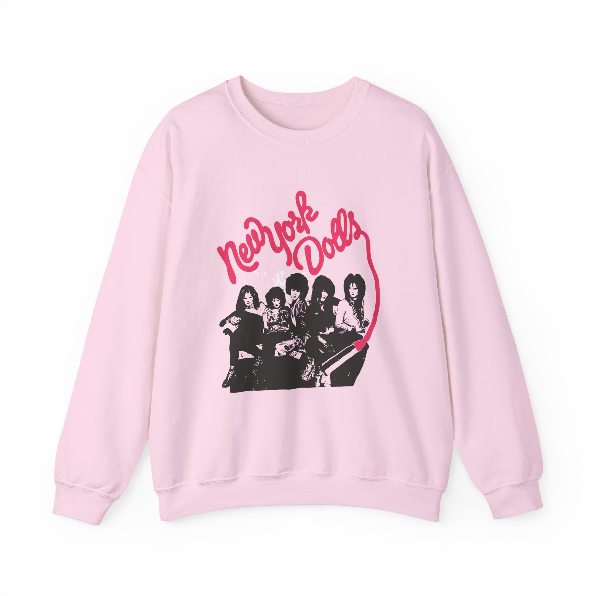 New York Dolls Lipstick Logo Unisex Heavy Blendâ„¢ Crewneck Sweatshirt