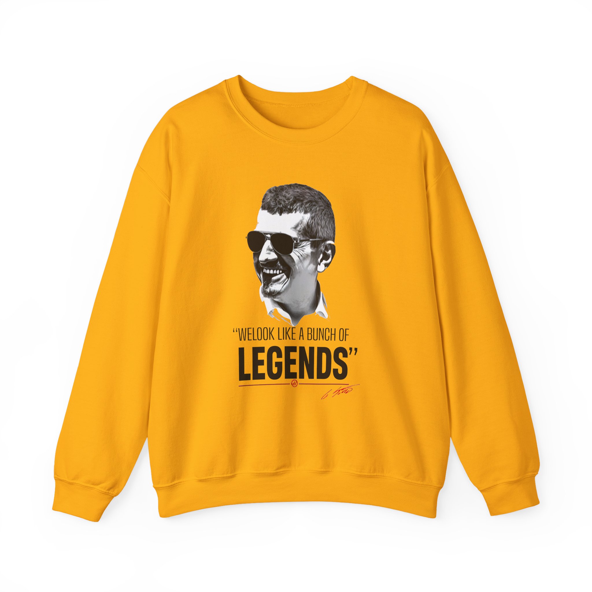Haas F1 Guenther Steiner Legends Unisex Heavy Blendâ„¢ Crewneck Sweatshirt