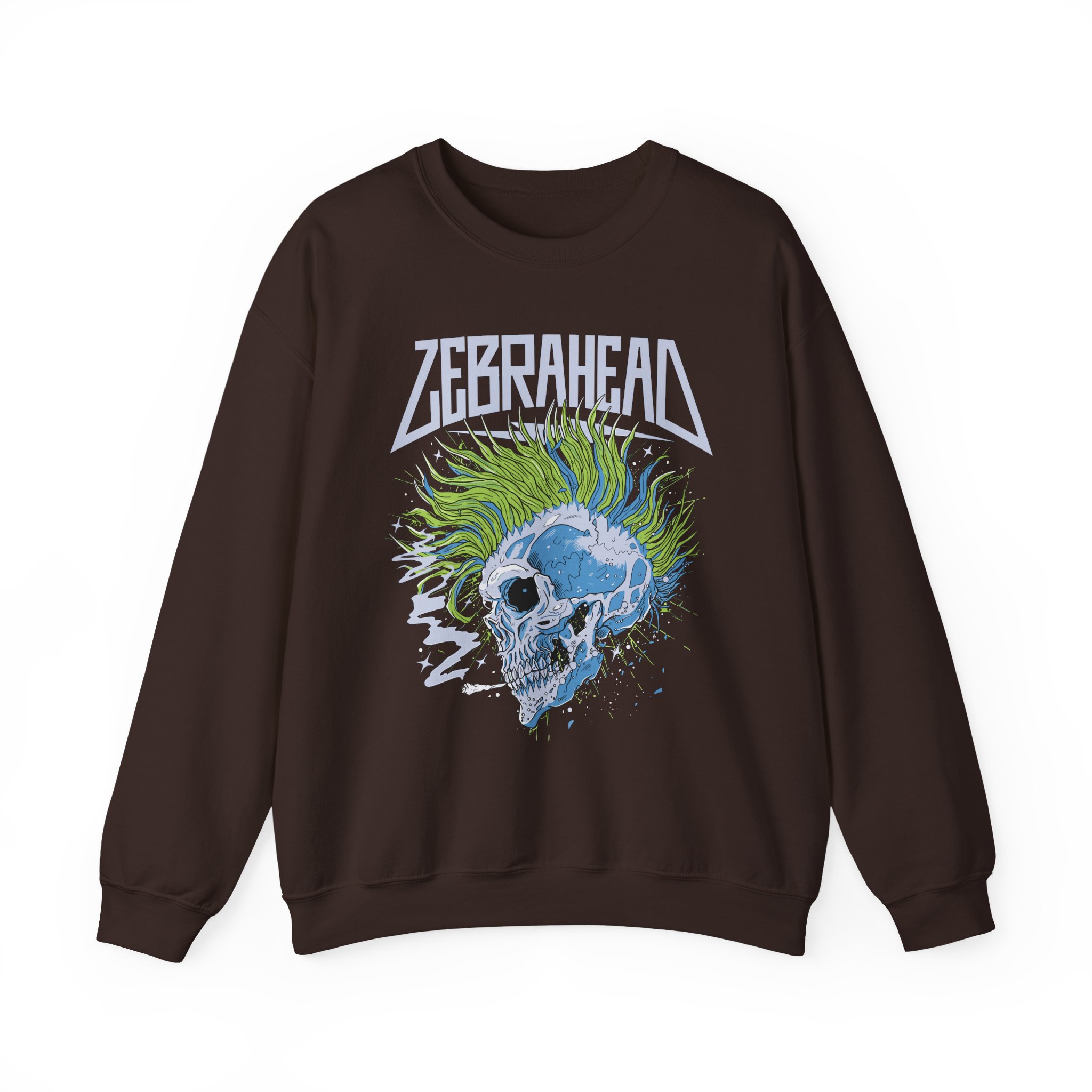 Zebrahead Skull Unisex Heavy Blendâ„¢ Crewneck Sweatshirt