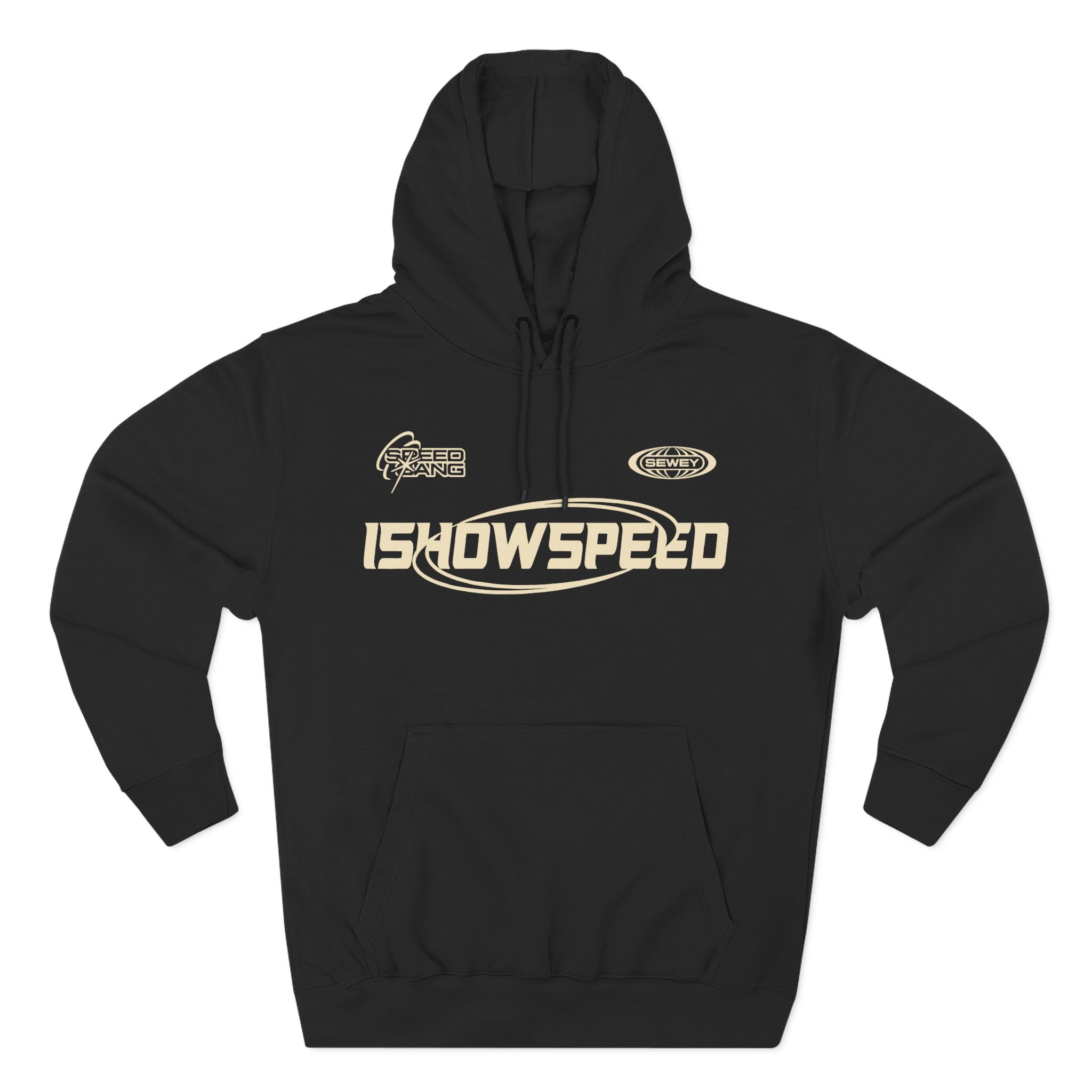 Ishowspeed Racing Royal Three-Panel Fleece Hoodie