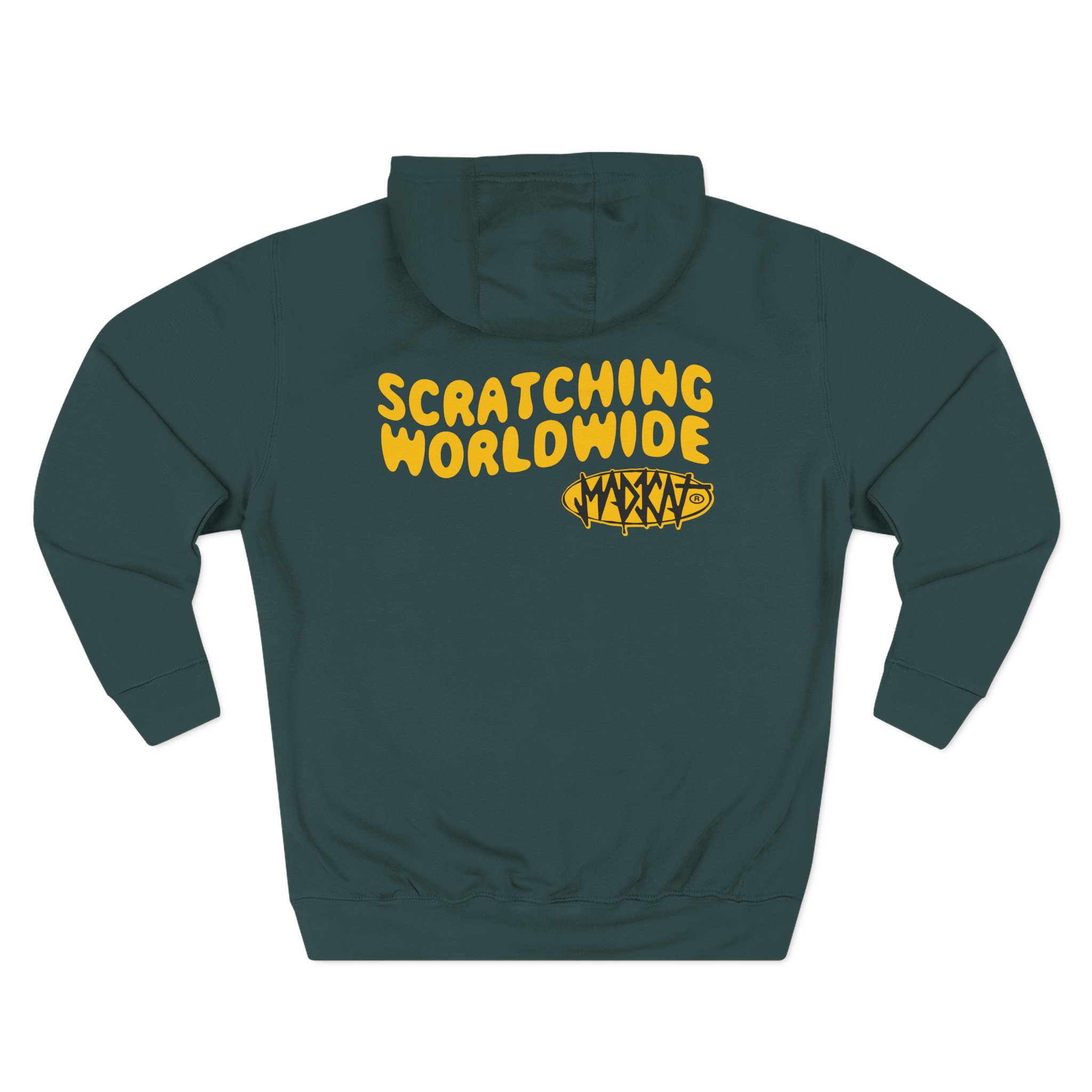 Rubius Scratching Worldwide Three-Panel Fleece Hoodie