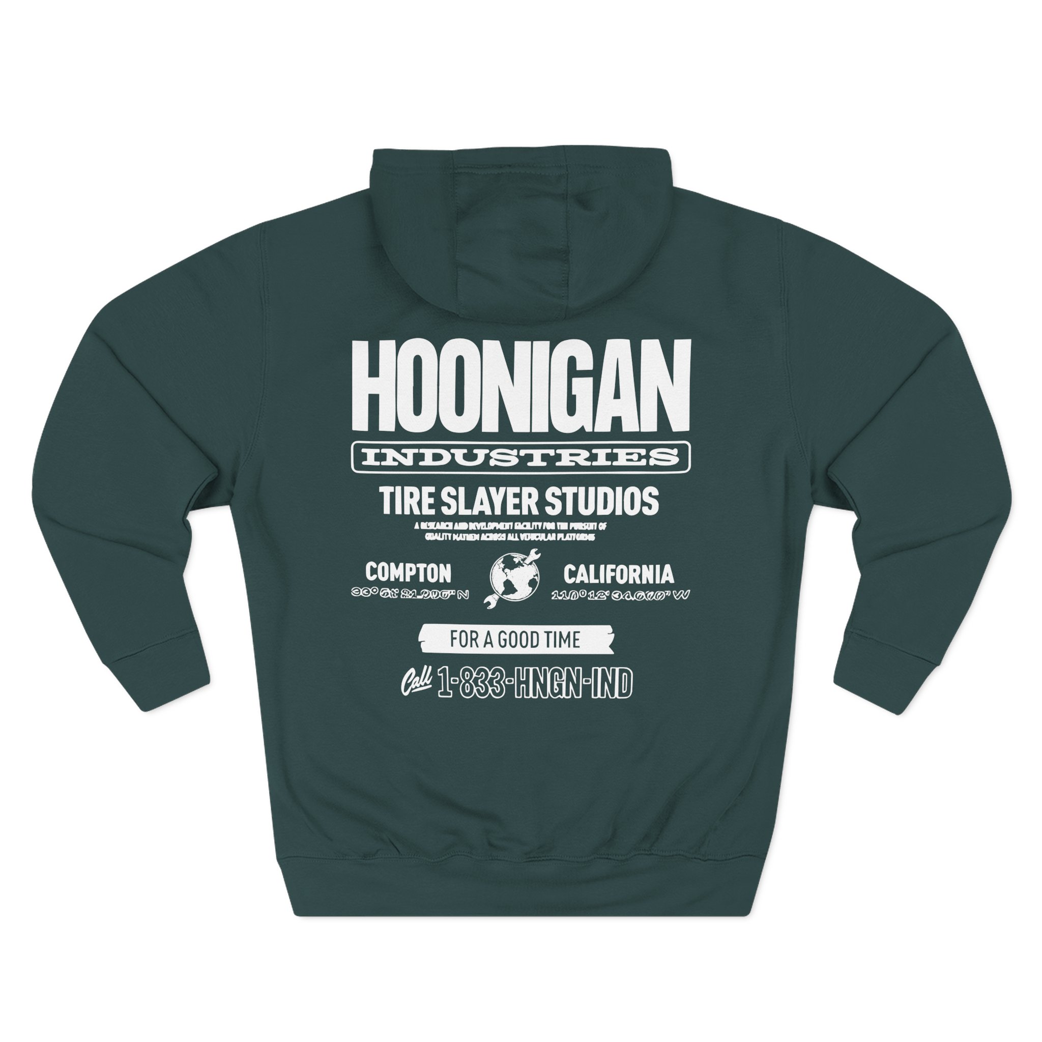 Ken Block Hoonigan Headquarters Three-Panel Fleece Hoodie