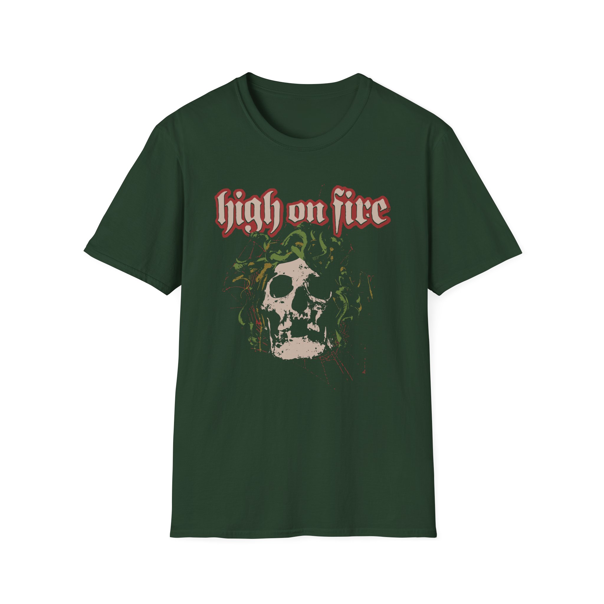 High on Fire Medusa Unisex Softstyle T-Shirt