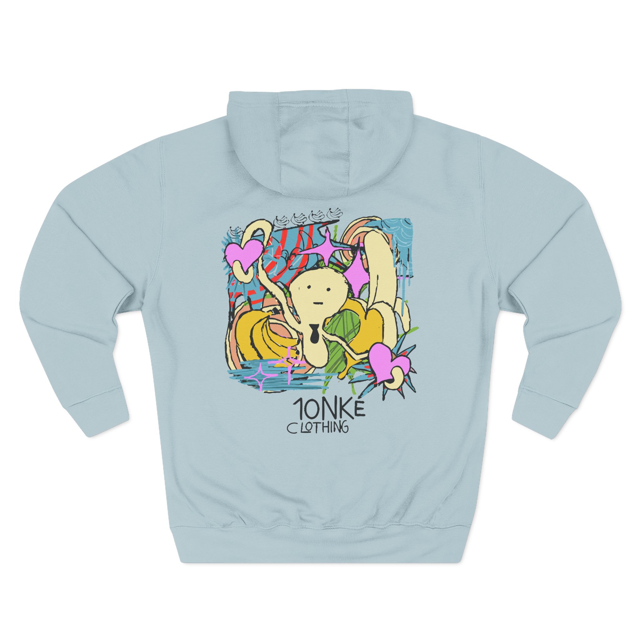 Spoonkid Basquiat Monke Three-Panel Fleece Hoodie