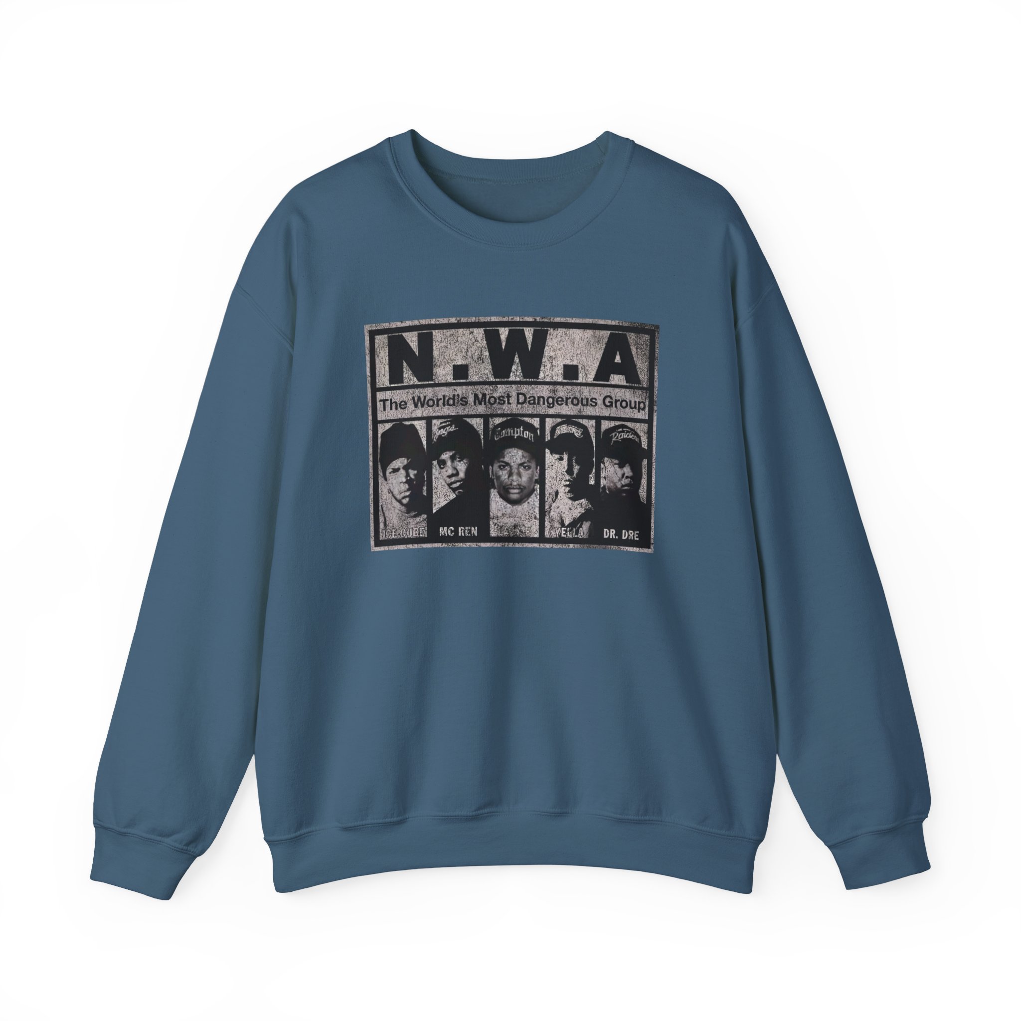 NWA The World's Most Dangerous Group Unisex Heavy Blendâ„¢ Crewneck Sweatshirt