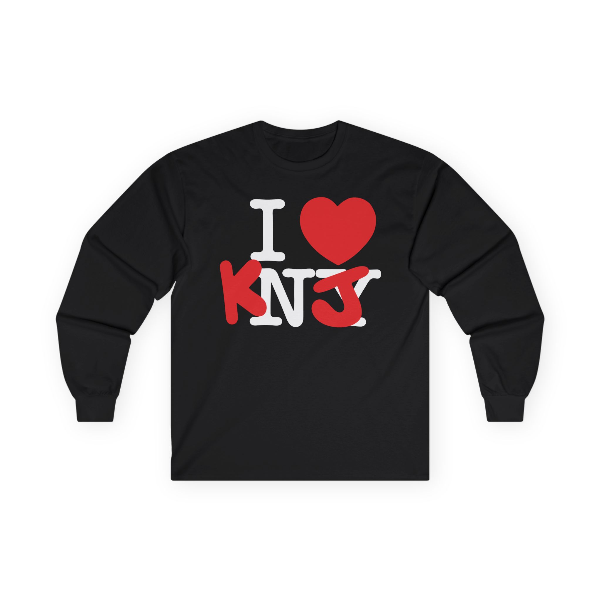 KNJ I Love Unisex Ultra Cotton Long Sleeve Tee