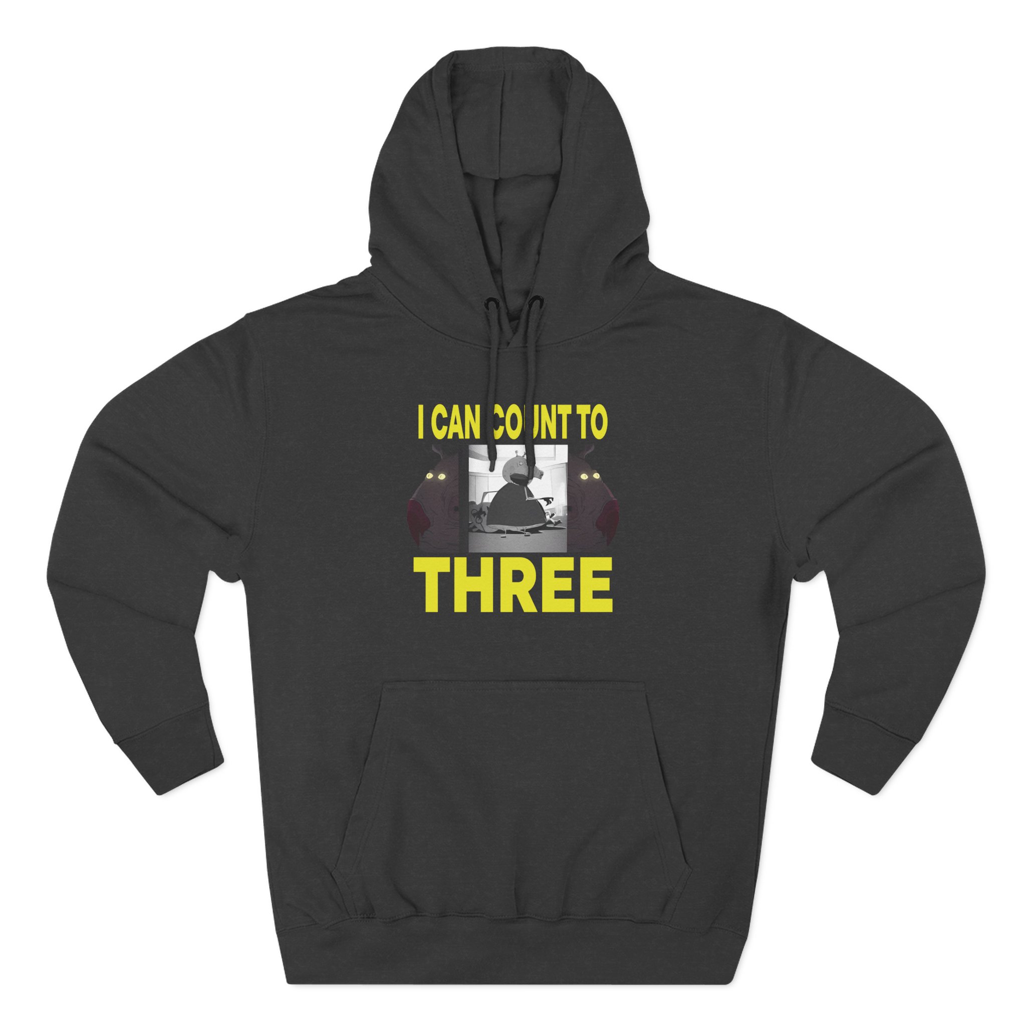 Papa Meat I Can Count to Three Three-Panel Fleece Hoodie