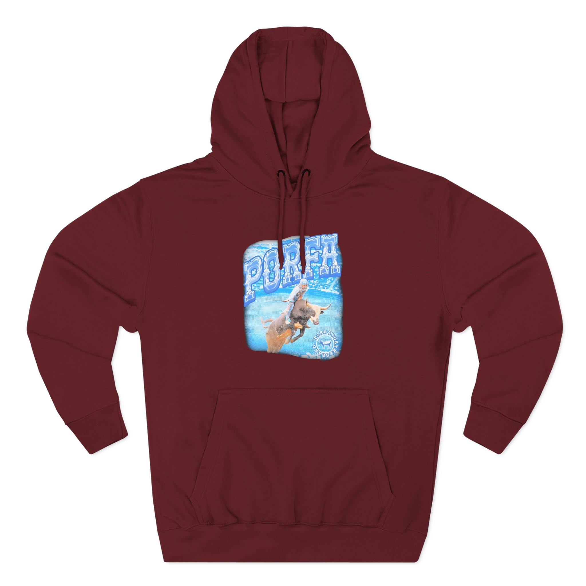 Porfa Rodeo Por Favor Three-Panel Fleece Hoodie