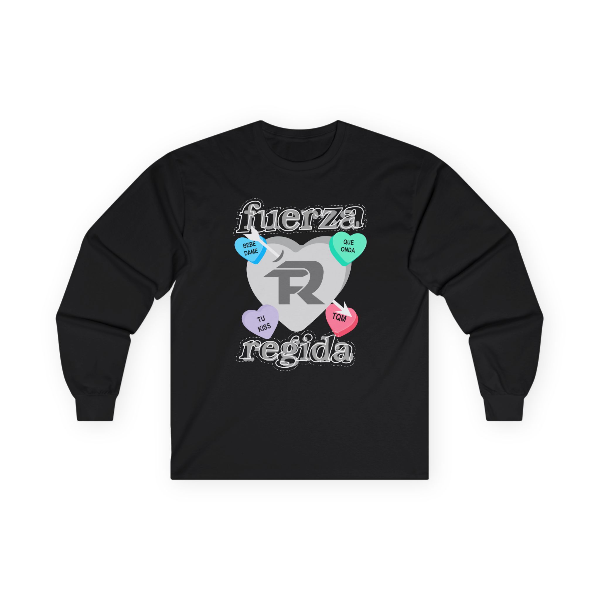 Fuerza Regida Candy Hearts Unisex Ultra Cotton Long Sleeve Tee