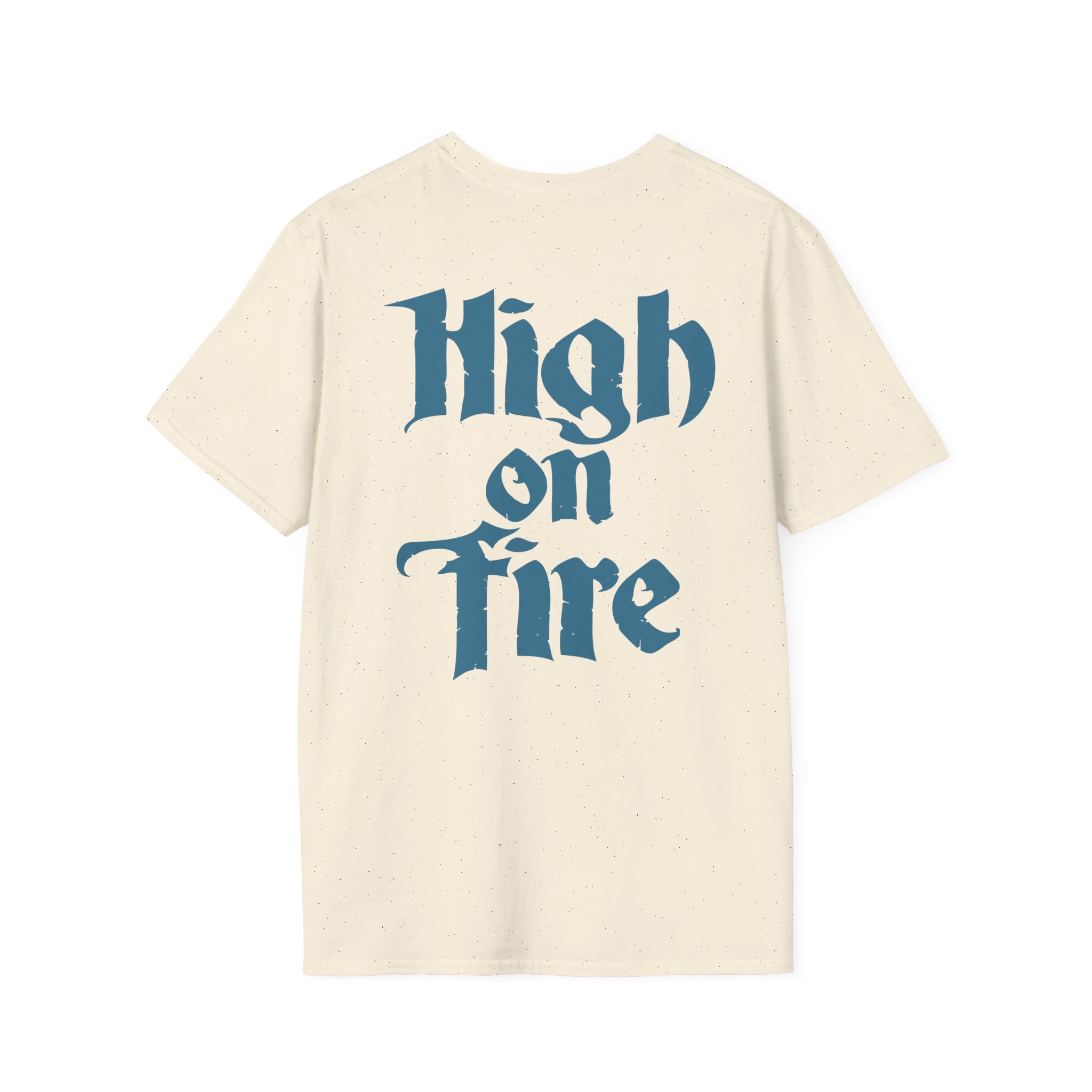 High on Fire Skull Knife Unisex Softstyle T-Shirt