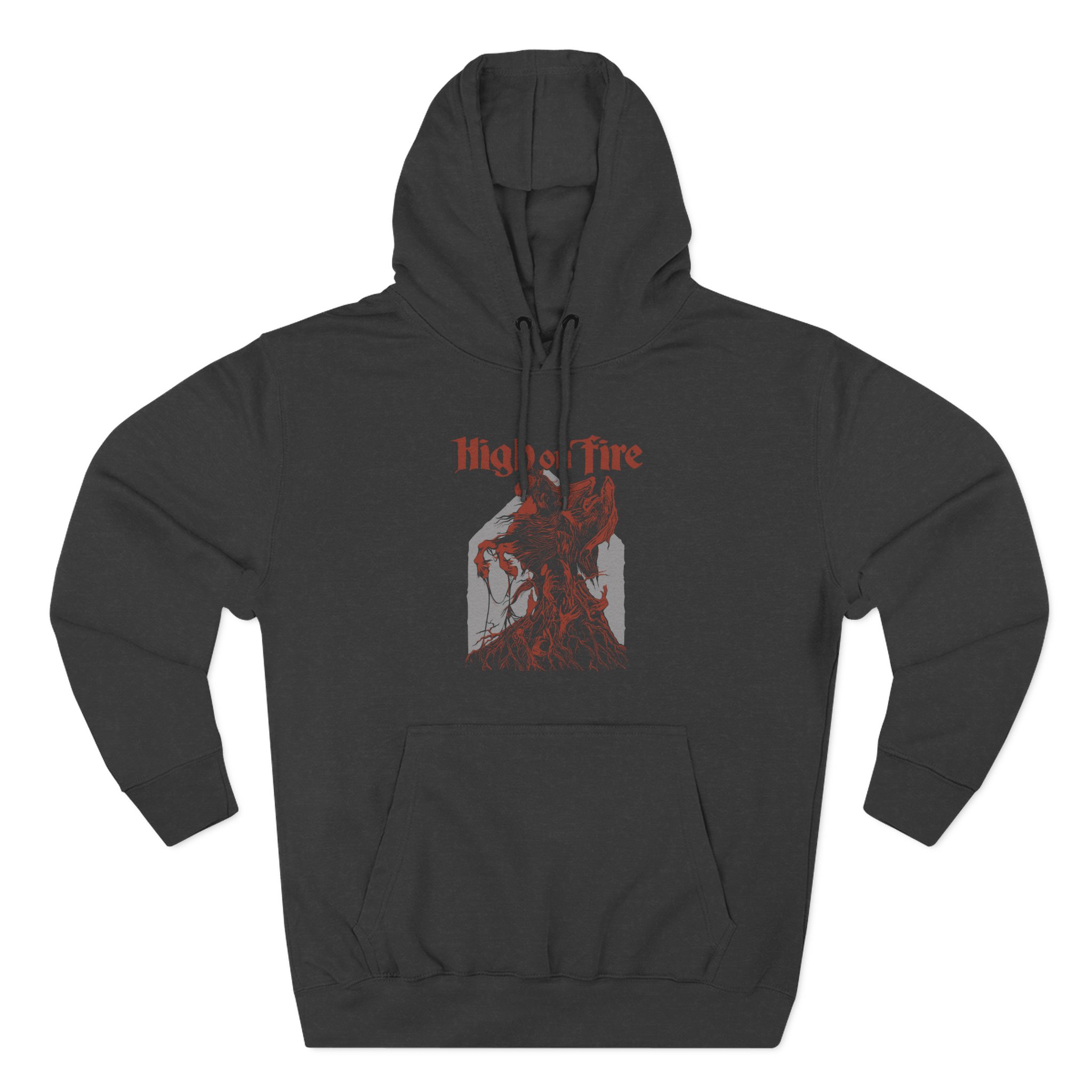 High on Fire Dark Horse Three-Panel Fleece Hoodie