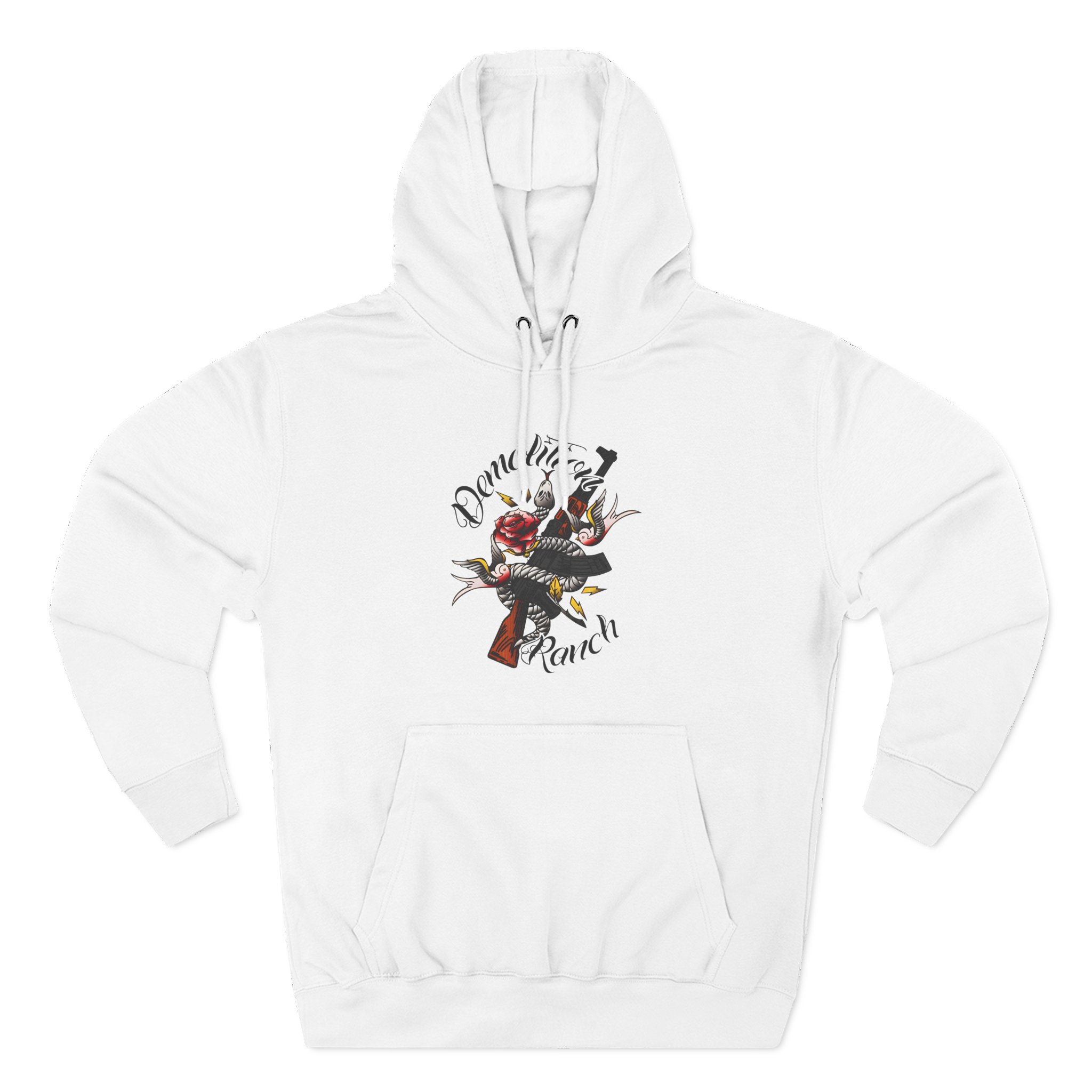 Demolition Ranch Tattoo Three-Panel Fleece Hoodie