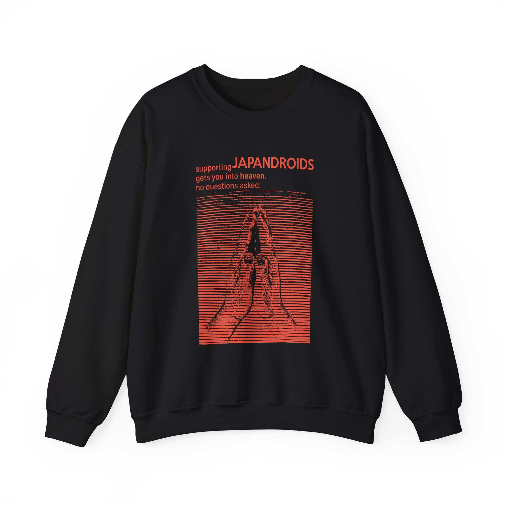 Supporting Japandroids Gets You Into Heaven No Questions Asked Unisex Heavy Blendâ„¢ Crewneck Sweatshirt