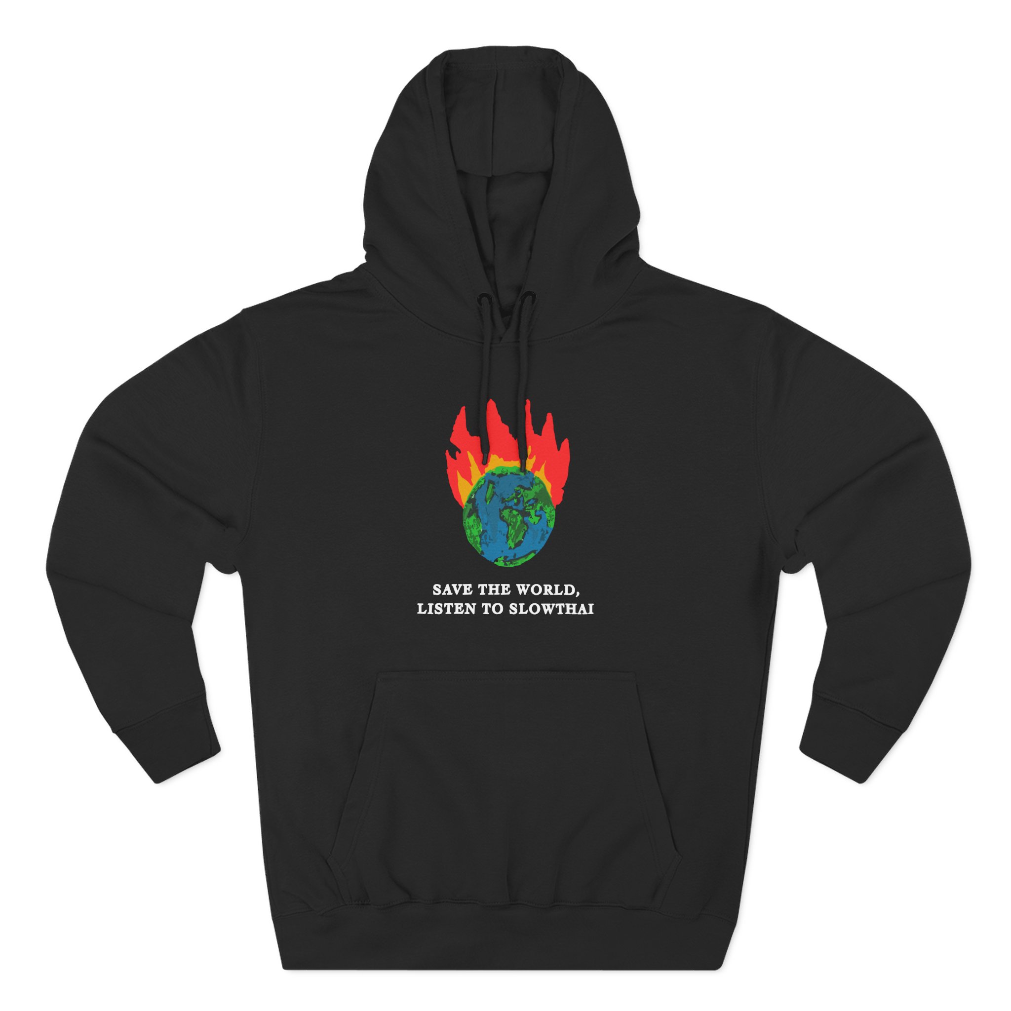 Save the World Listen to Slowthai Three-Panel Fleece Hoodie