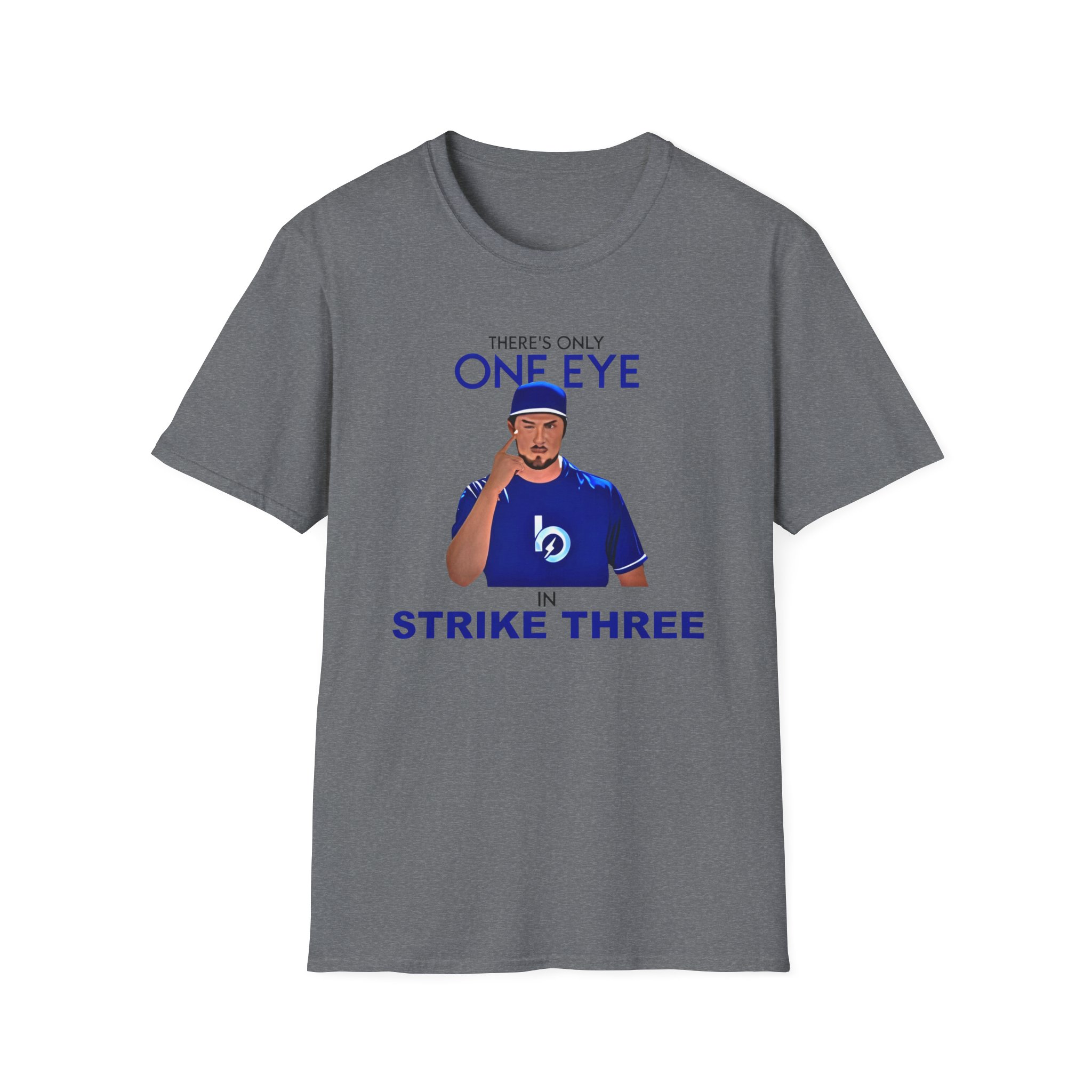 Trevor Bauer There’s Only One Eye in Strike Three Unisex Softstyle T-Shirt