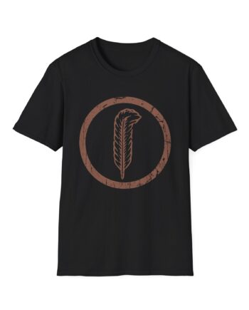 Robert Plant Distressed Feather Logo Unisex Softstyle T-Shirt