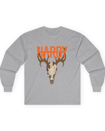 Hardy Deer Skull Unisex Ultra Cotton Long Sleeve Tee