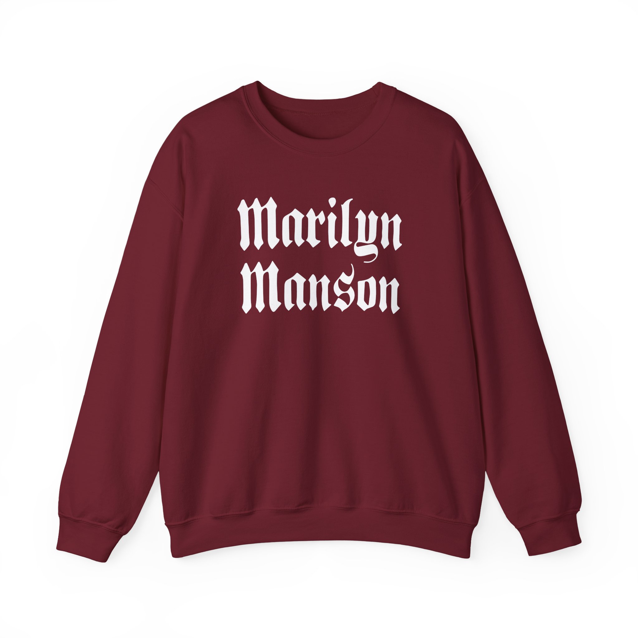 Marilyn Manson Goth Logo Unisex Heavy Blendâ„¢ Crewneck Sweatshirt