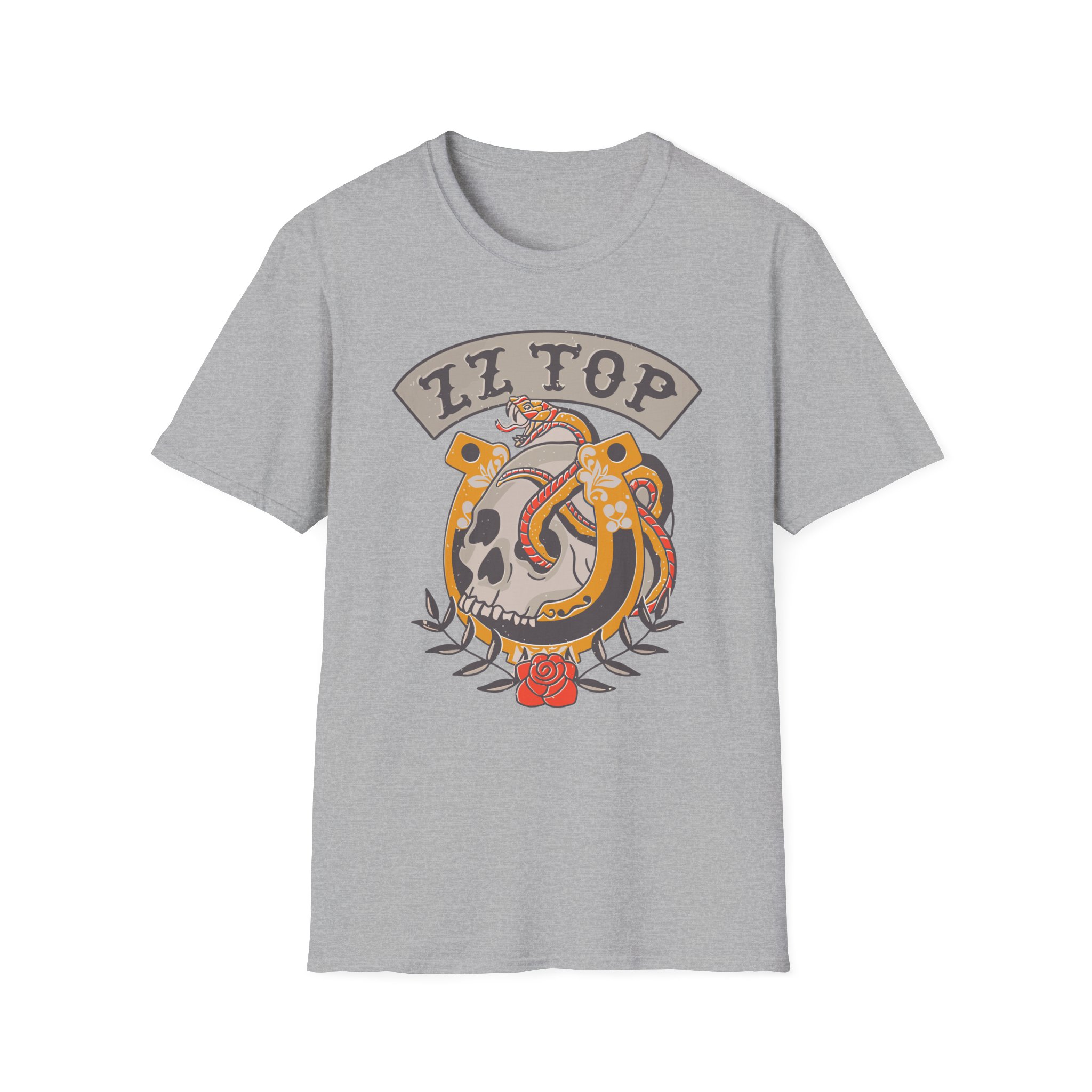 ZZ Top Skull Unisex Softstyle T-Shirt