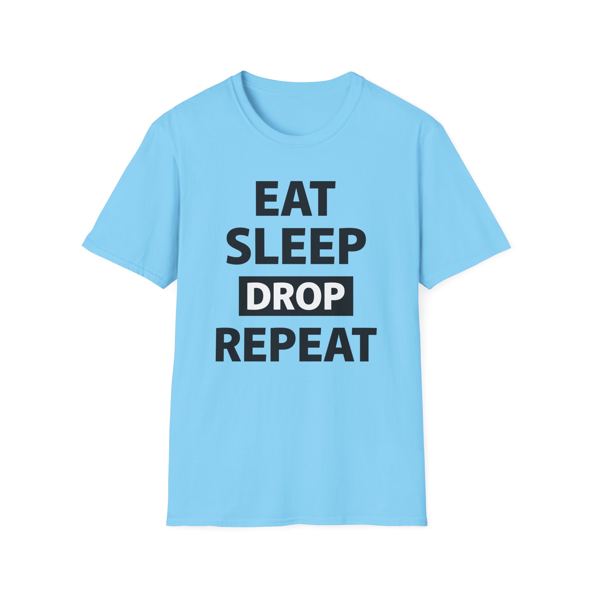 Morgz Eat Sleep Drop Repeat Unisex Softstyle T-Shirt