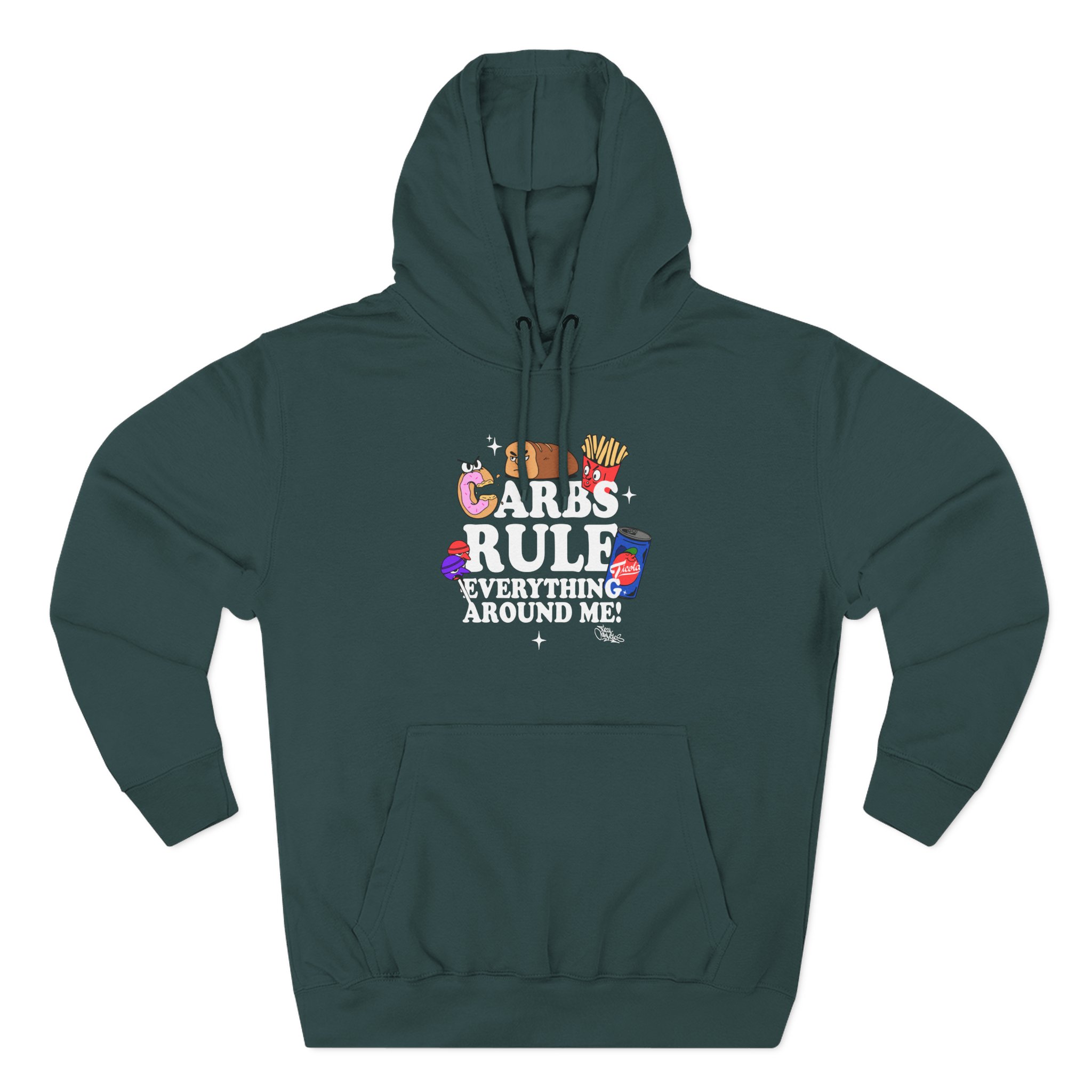 Method Man Carbs Rule Everything Around Me Three-Panel Fleece Hoodie