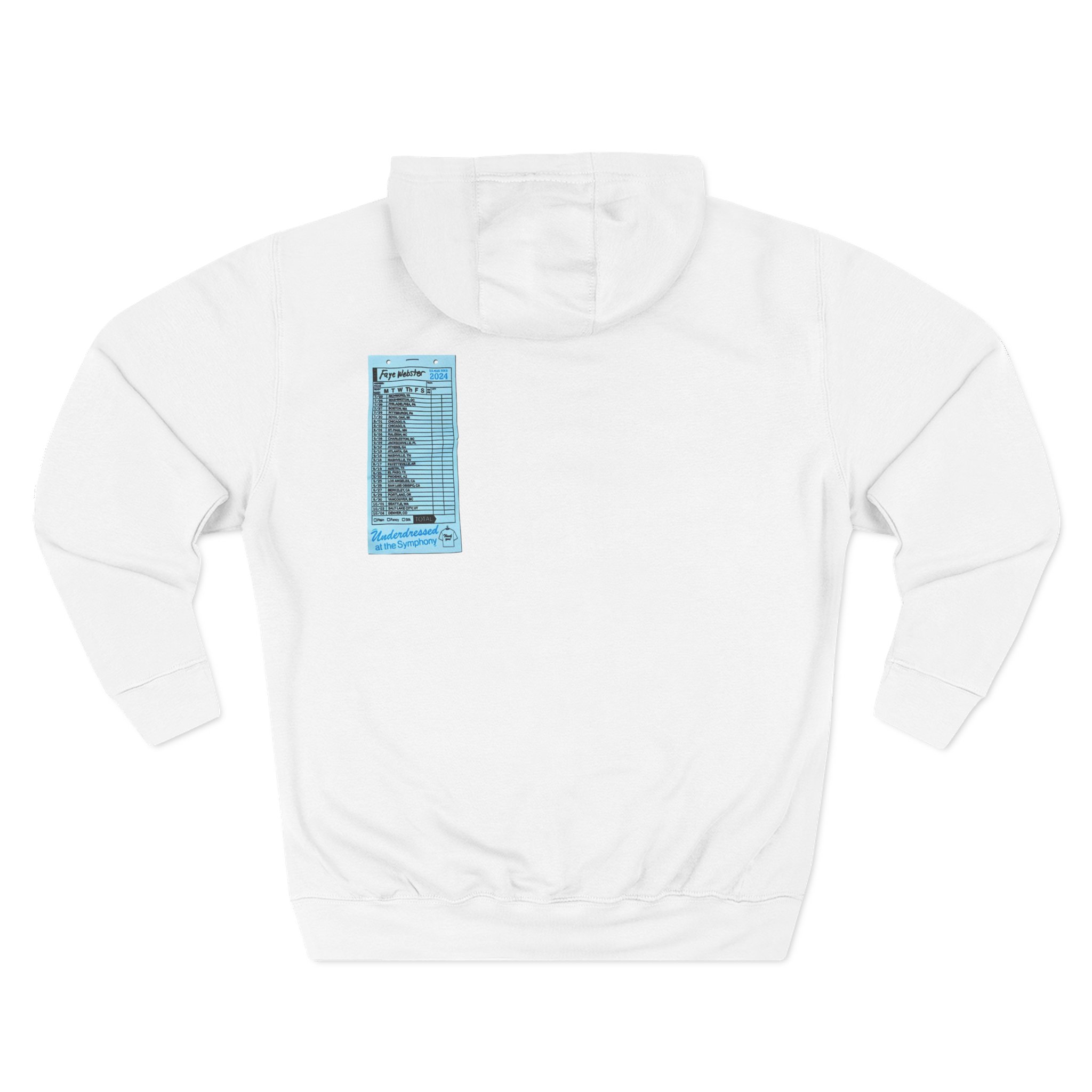 Faye Webster Underdressed at the Symphony 2024 Tour Three-Panel Fleece Hoodie