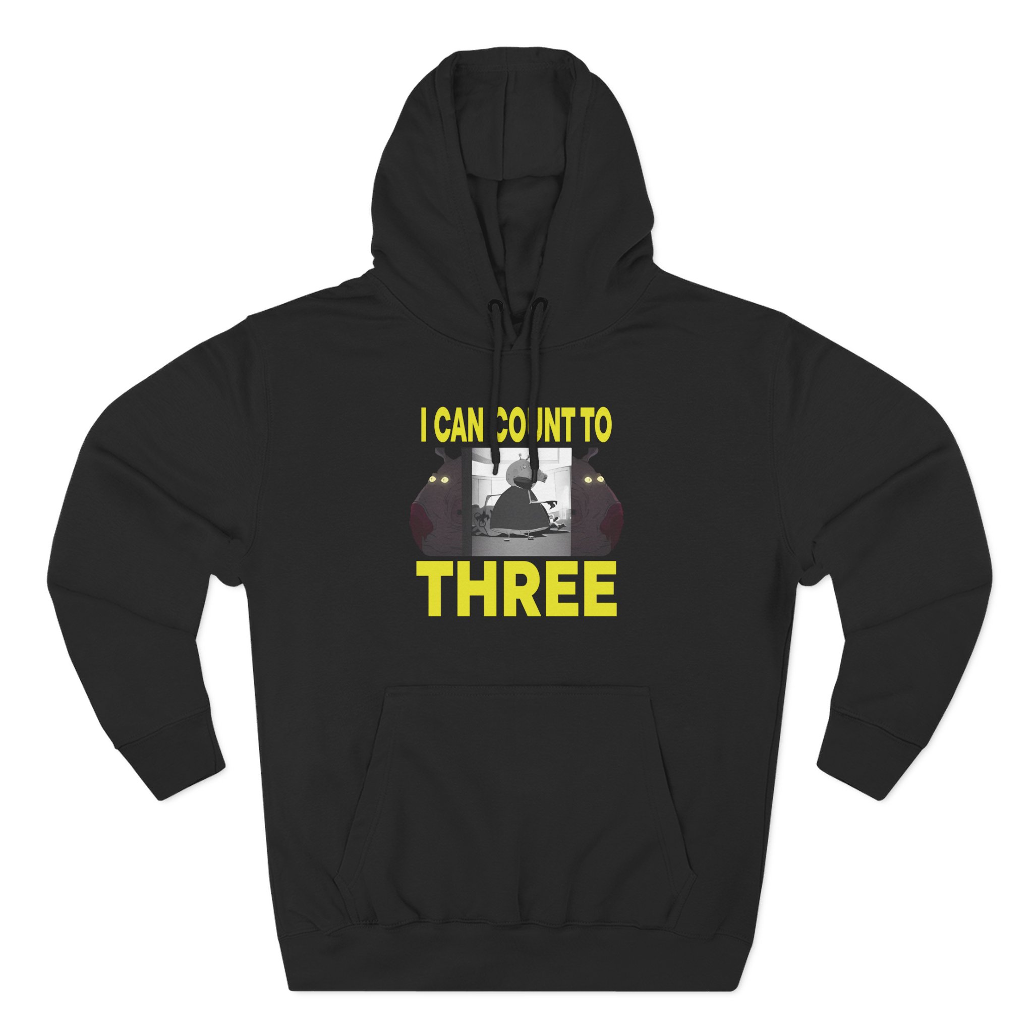 Papa Meat I Can Count to Three Three-Panel Fleece Hoodie