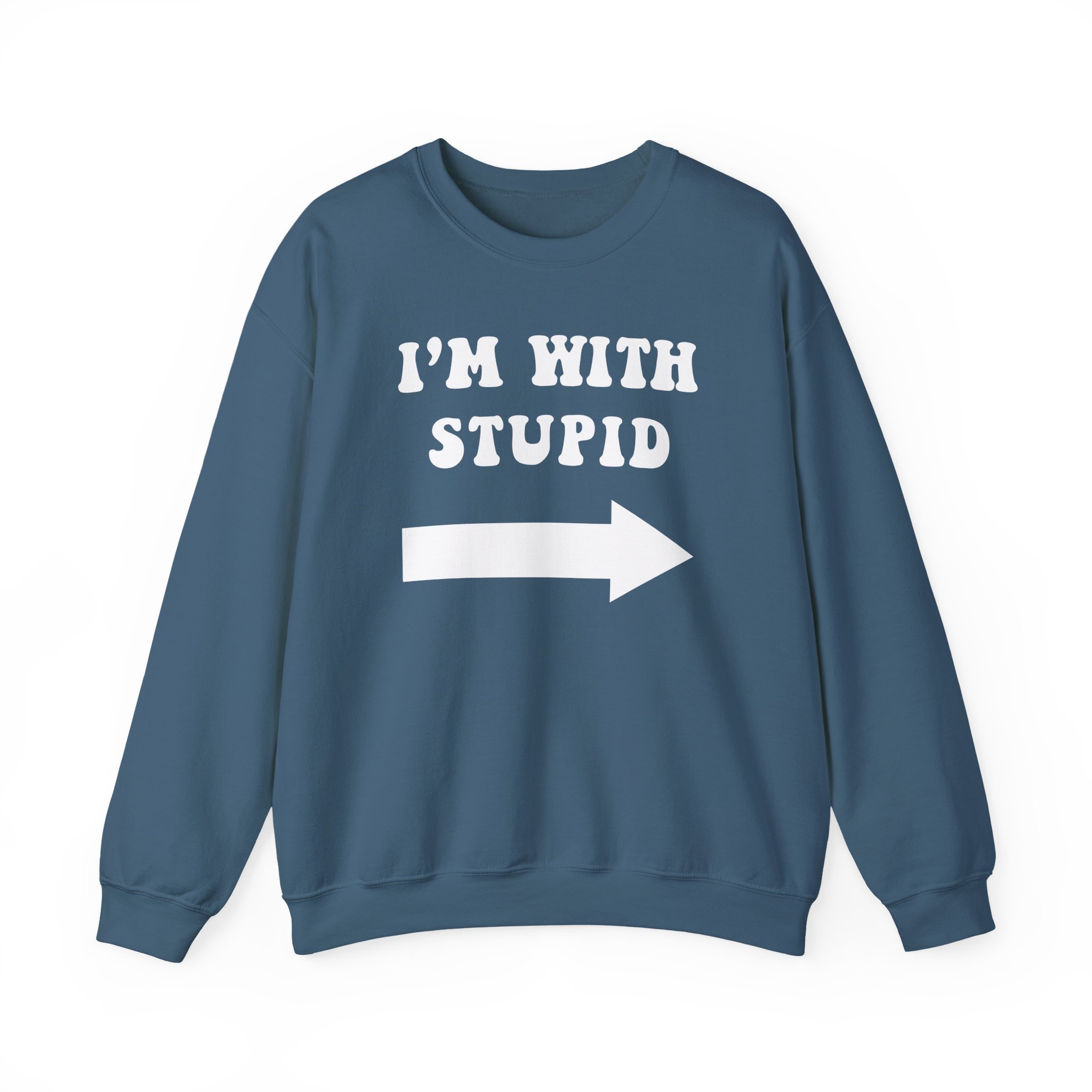 Jimmy Kimmel I'm With Stupid Unisex Heavy Blendâ„¢ Crewneck Sweatshirt