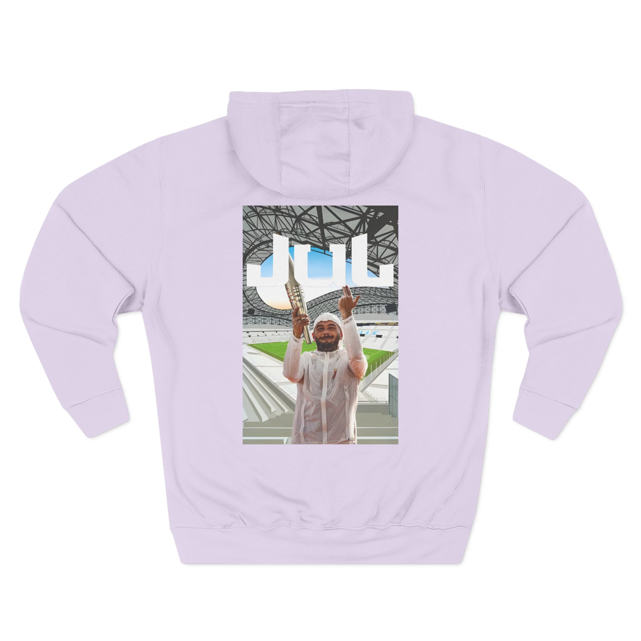 Jul Three-Panel Fleece Hoodie