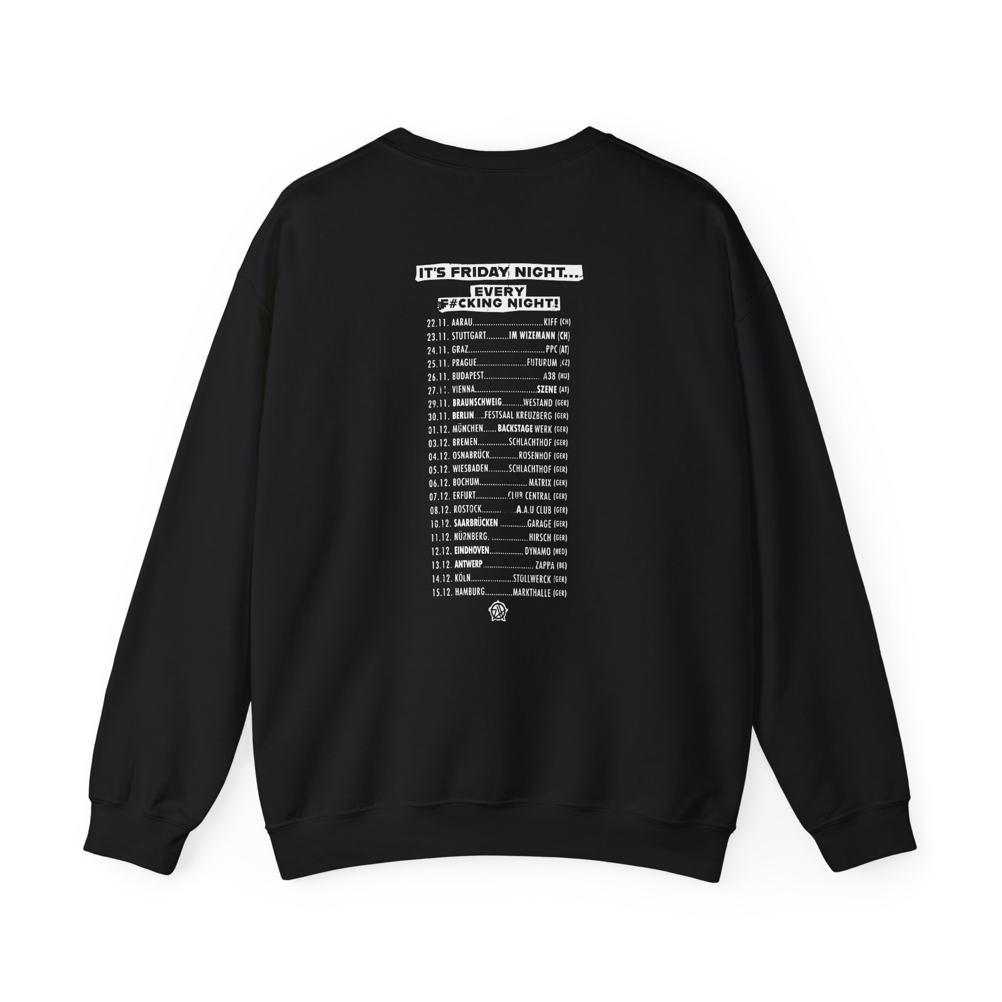 Zebrahead Lightning Skull Friday night tour Unisex Heavy Blendâ„¢ Crewneck Sweatshirt