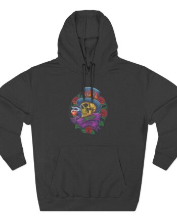 Poison Skull Three-Panel Fleece Hoodie
