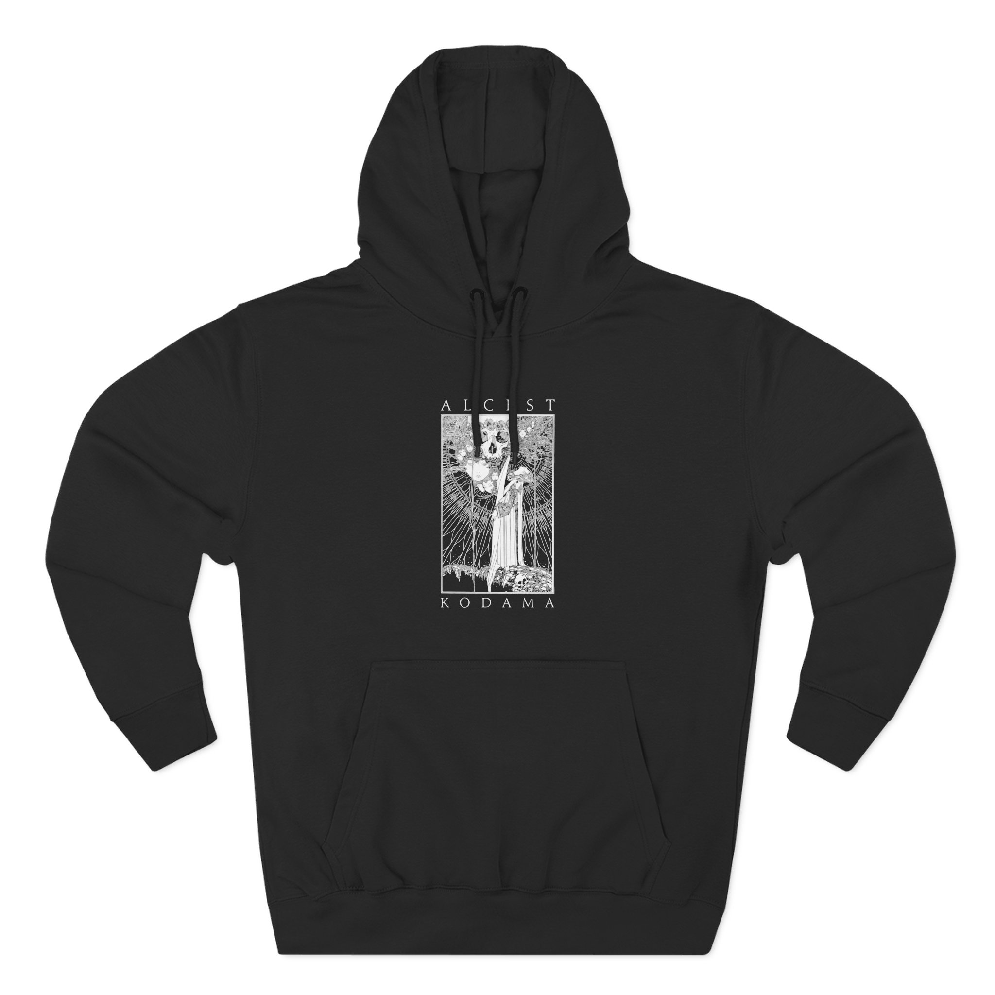 Alcest Kodama Faces Three-Panel Fleece Hoodie