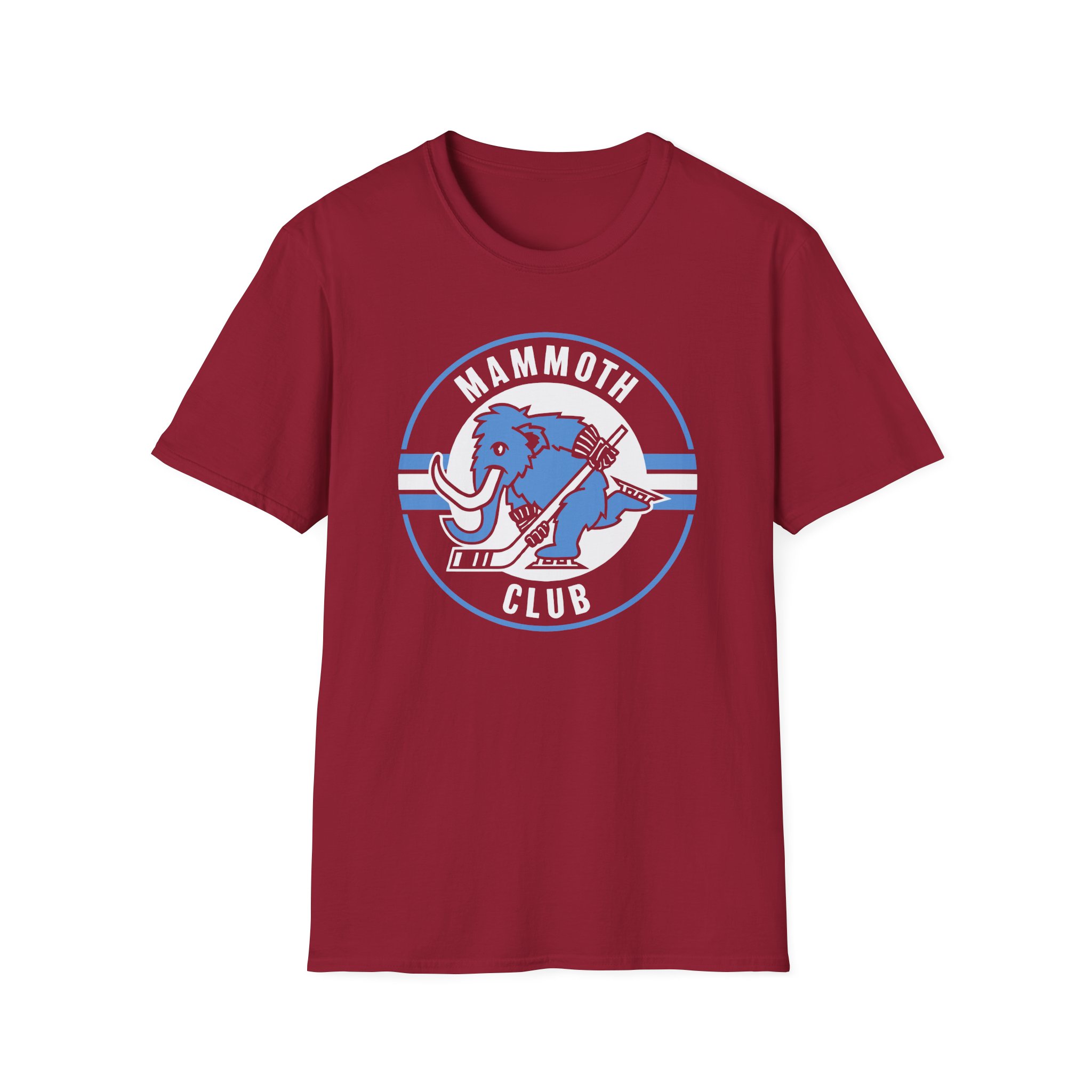 Mammoth Club Hockey Logo Unisex Softstyle T-Shirt