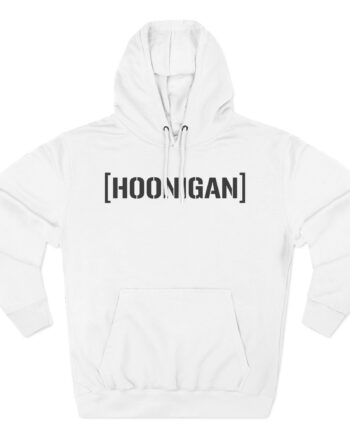 Ken Block Hoonigan Bracket Censor Bar Logo  Three-Panel Fleece Hoodie