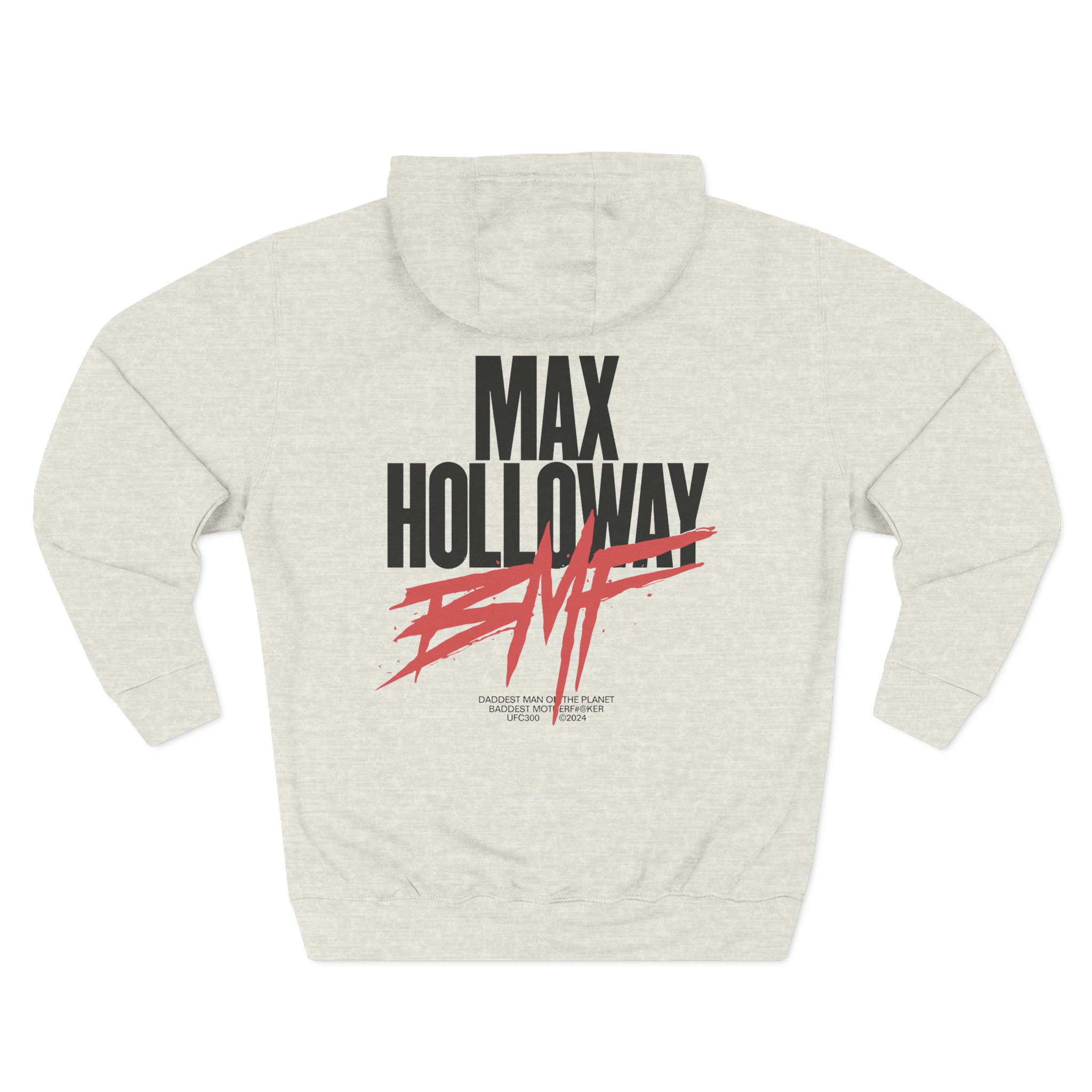 Max Holloway Dmp/bmf Three-Panel Fleece Hoodie