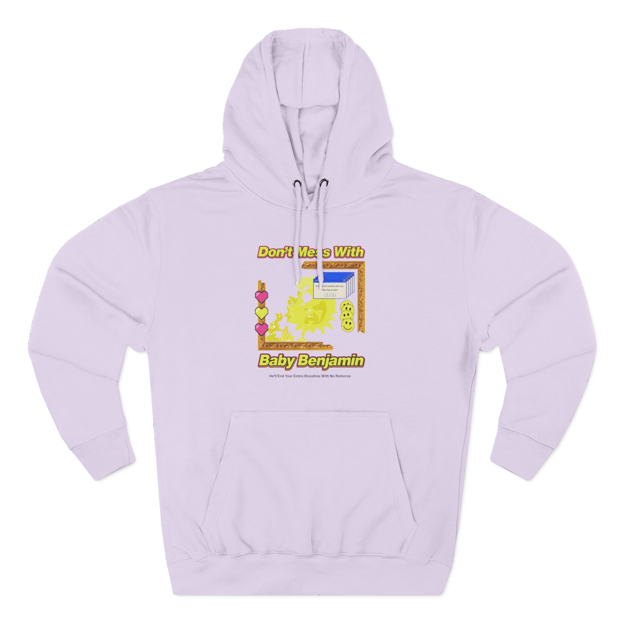 Garrett Watts Don't Mess With Baby Benjamin Three-Panel Fleece Hoodie