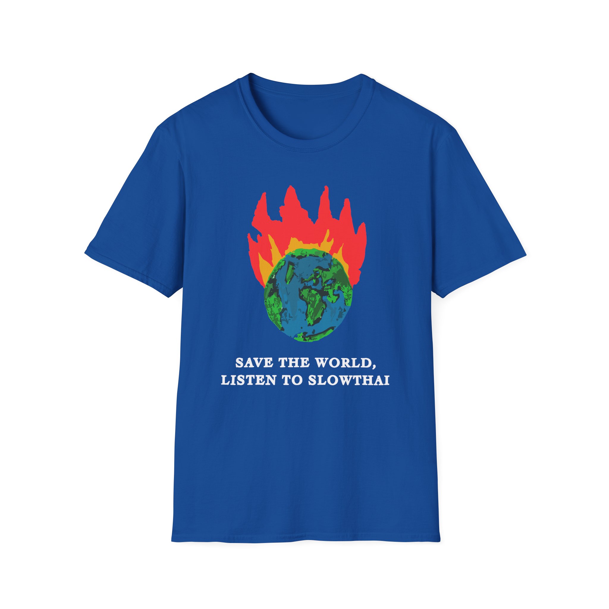 Save the World Listen to Slowthai Unisex Softstyle T-Shirt