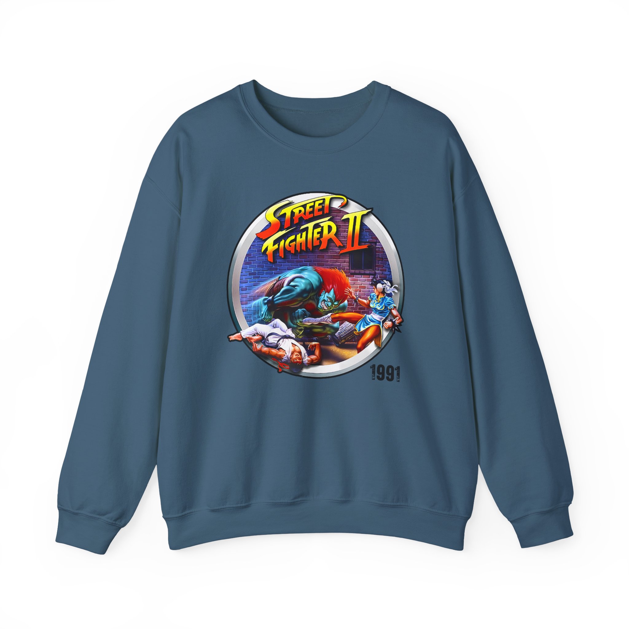 Ishowspeed Street Fighter Unisex Heavy Blendâ„¢ Crewneck Sweatshirt