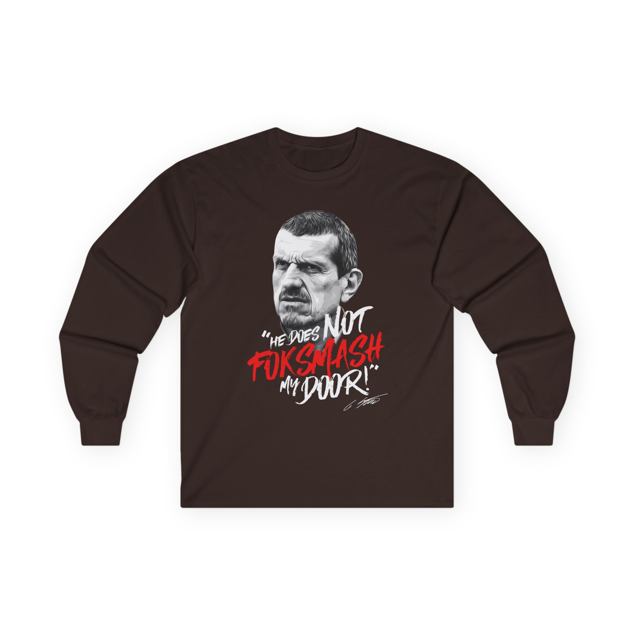 Haas F1 Foksmash-face Unisex Ultra Cotton Long Sleeve Tee