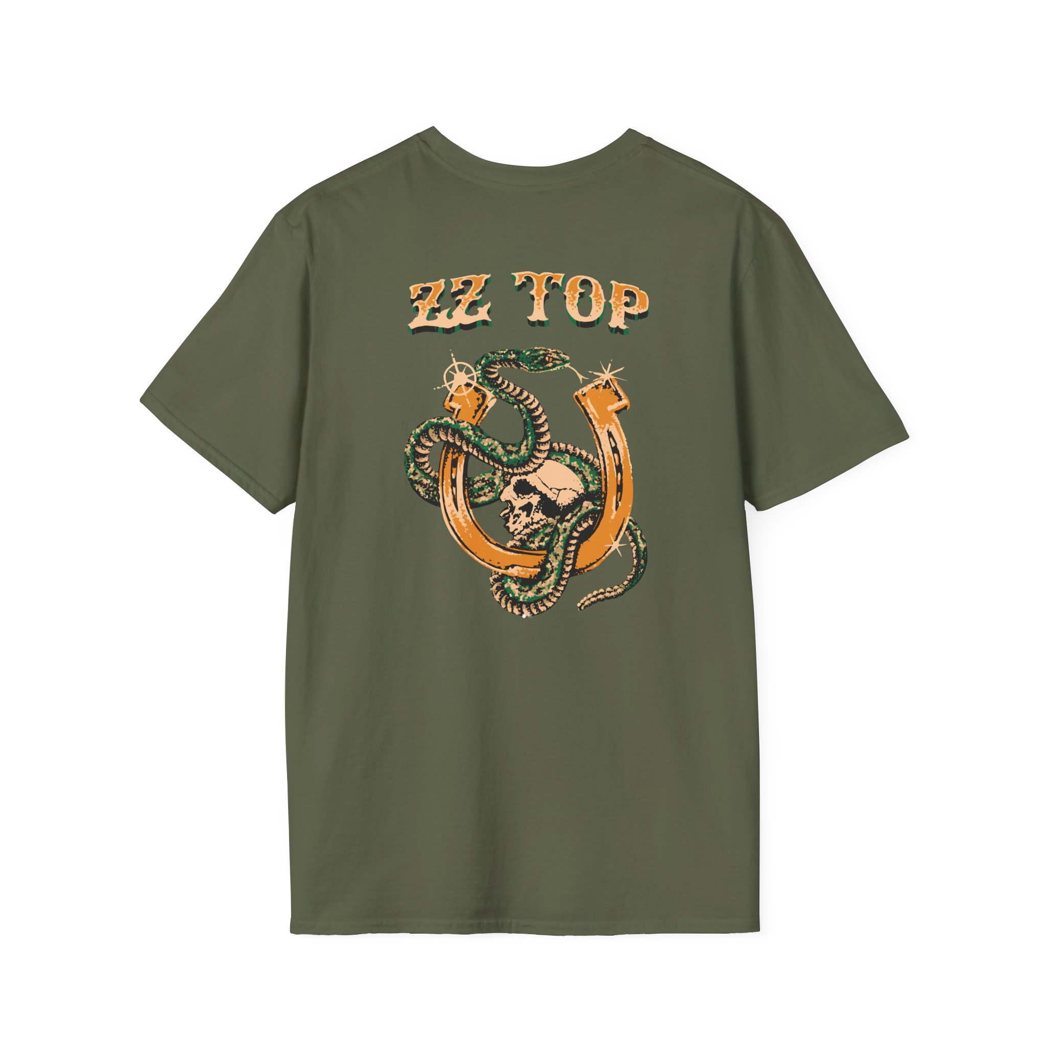 ZZ Top Snake Skull Unisex Softstyle T-Shirt