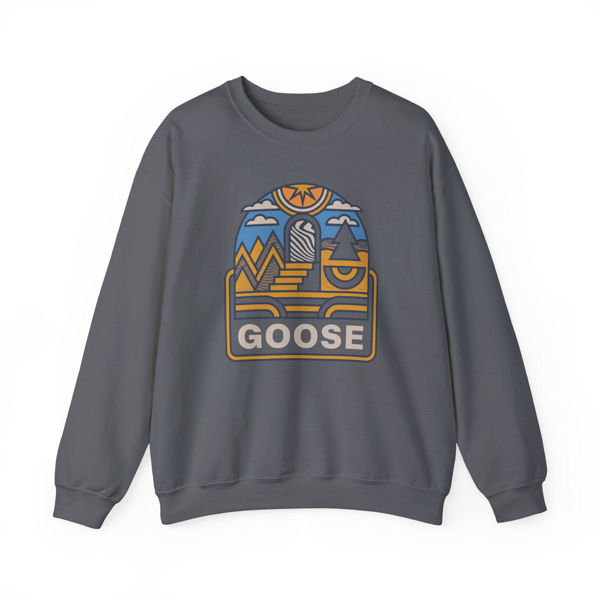 Goose Trippy Staircase Unisex Heavy Blendâ„¢ Crewneck Sweatshirt