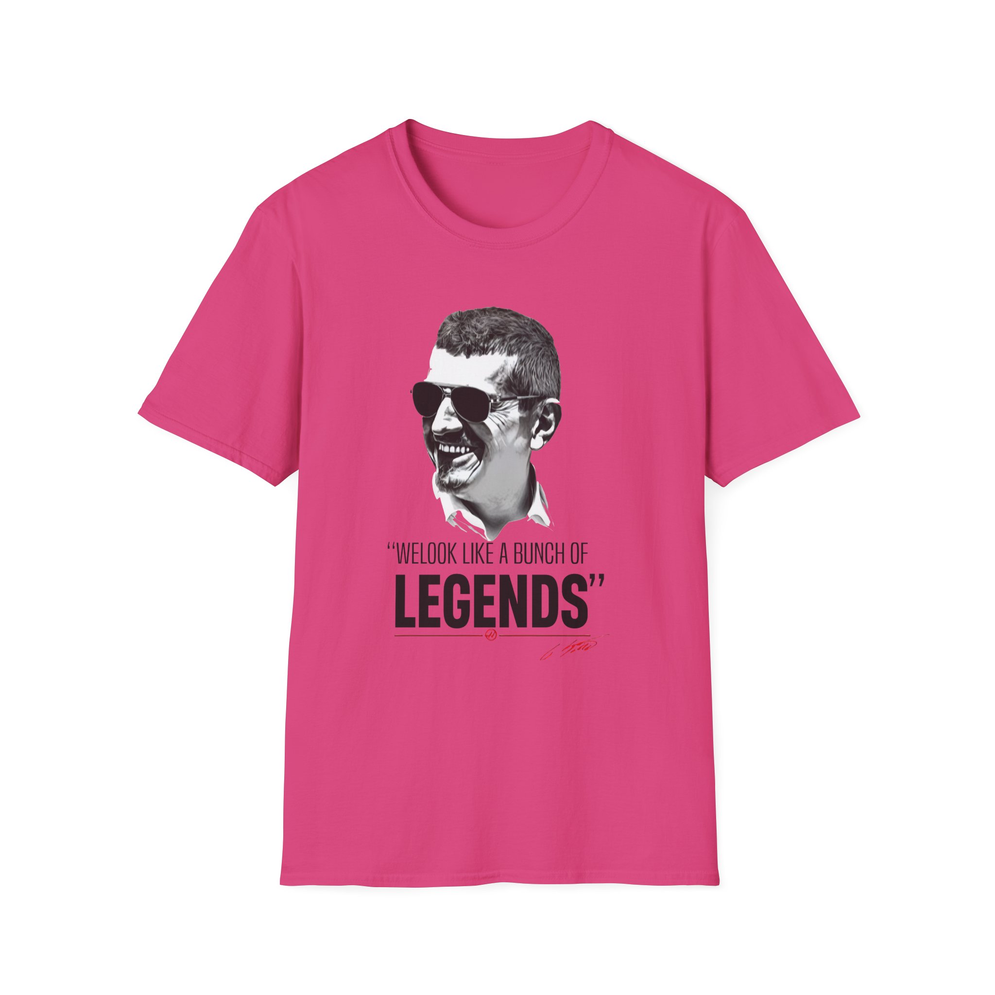 Haas F1 Guenther Steiner Legends Unisex Softstyle T-Shirt
