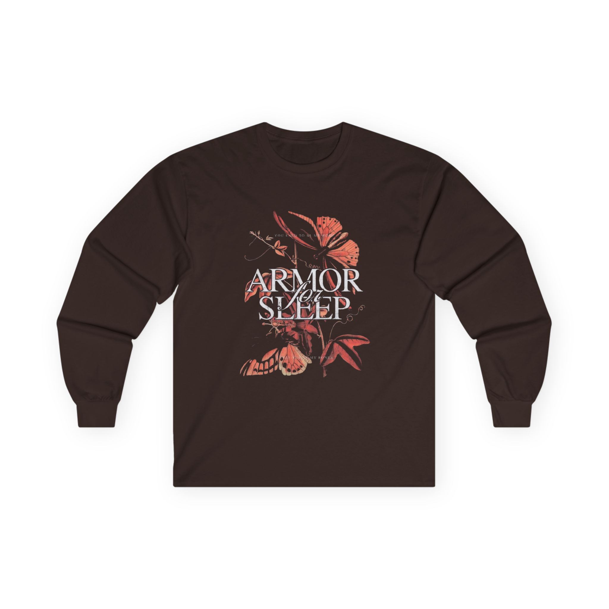 Armor for Sleep Orange Butterflies Unisex Ultra Cotton Long Sleeve Tee