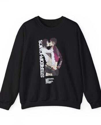 Stereophonics Vintage Language.sex.violence.other? Faded Unisex Heavy Blend™ Crewneck Sweatshirt