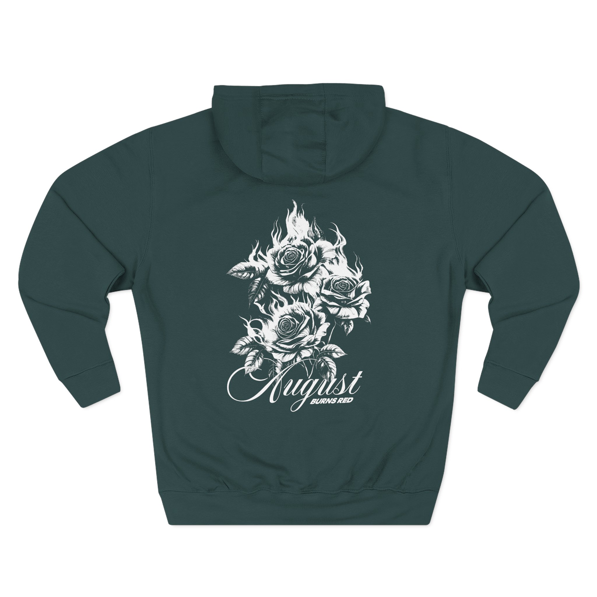August Burns Red Burning Flowers Three-Panel Fleece Hoodie