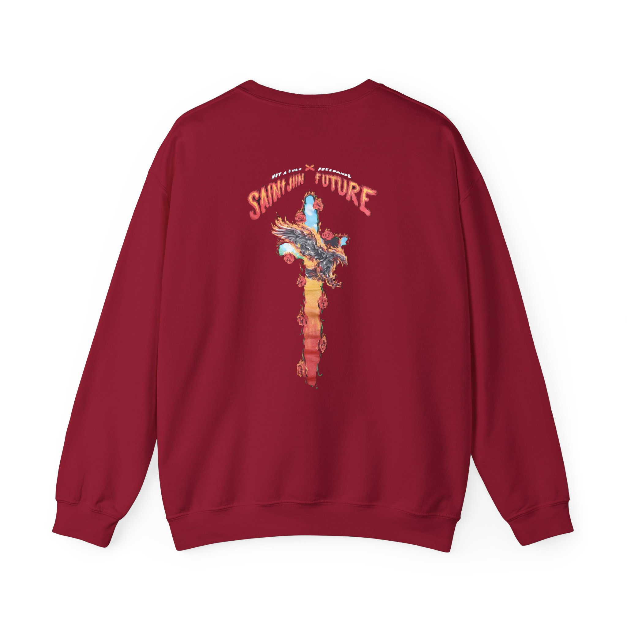 Saint Jhn Not a Cult X Freebandz Roses Unisex Heavy Blendâ„¢ Crewneck Sweatshirt