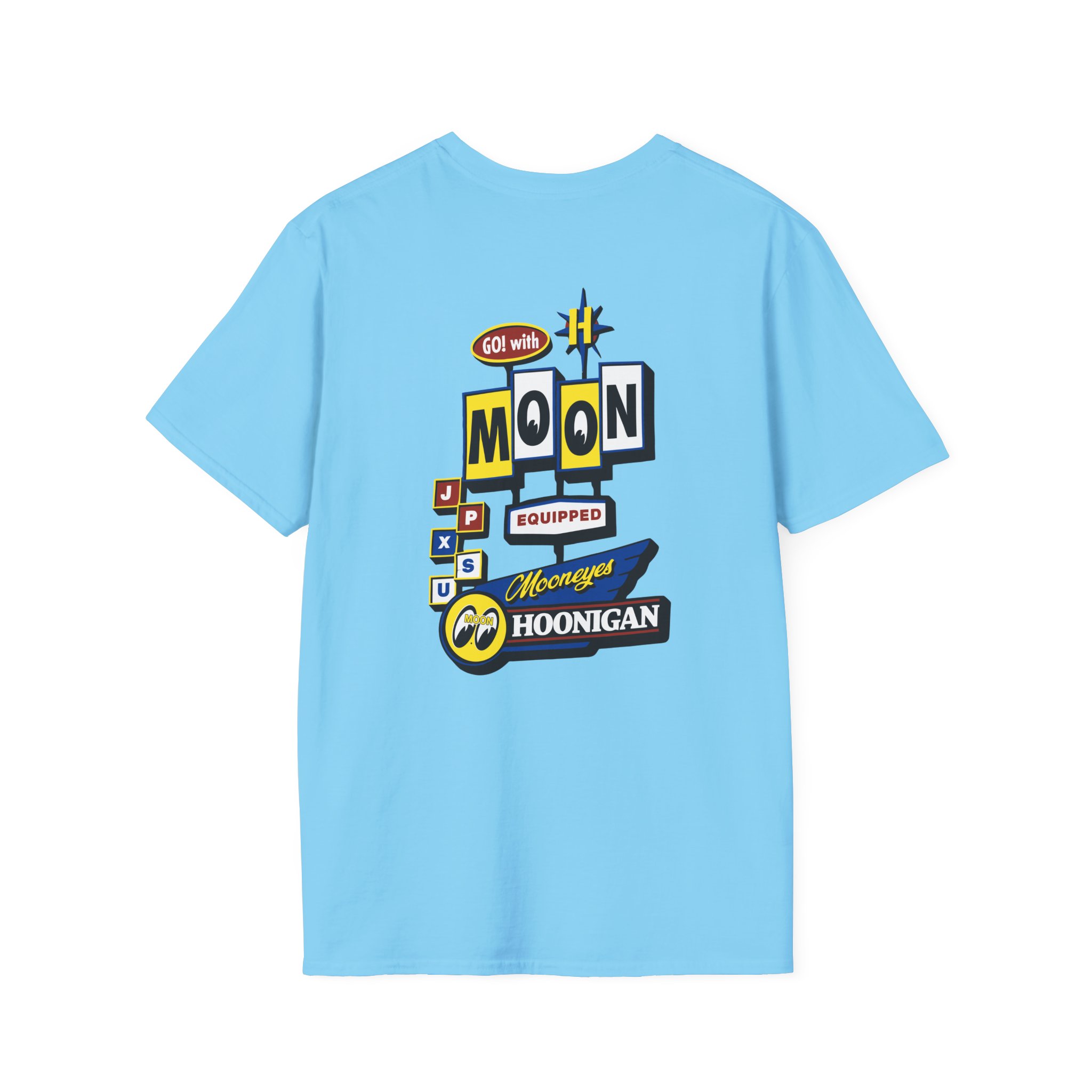 Hoonigan X Mooneyes Moonmotel Unisex Softstyle T-Shirt