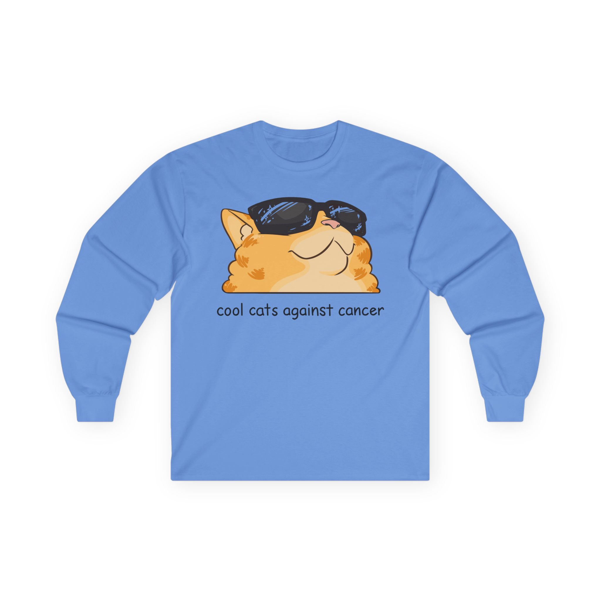 Lilsimsie cool cats against cancer Unisex Ultra Cotton Long Sleeve Tee