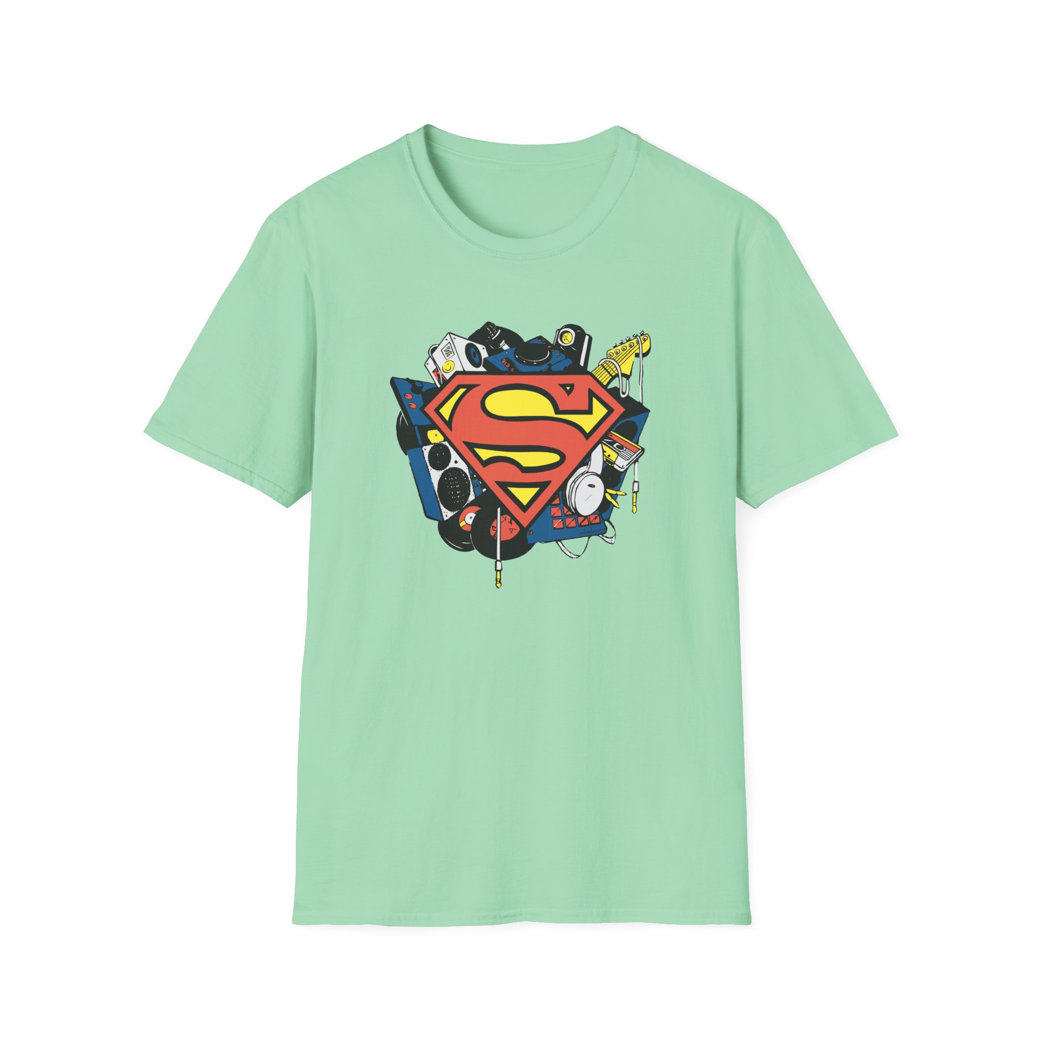 Kaskade X Superman Musician Unisex Softstyle T-Shirt