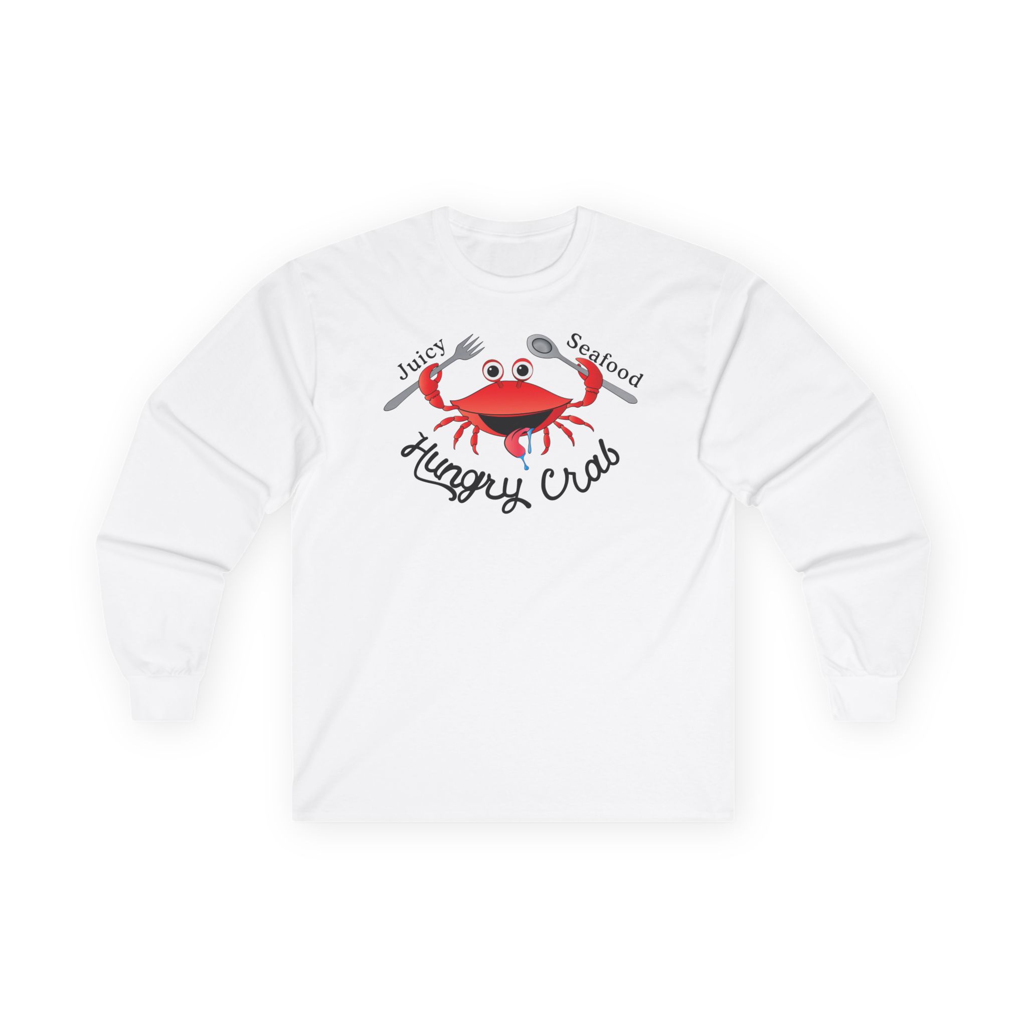 Hungry Box Hungry Crab Juicy Seafood Unisex Ultra Cotton Long Sleeve Tee